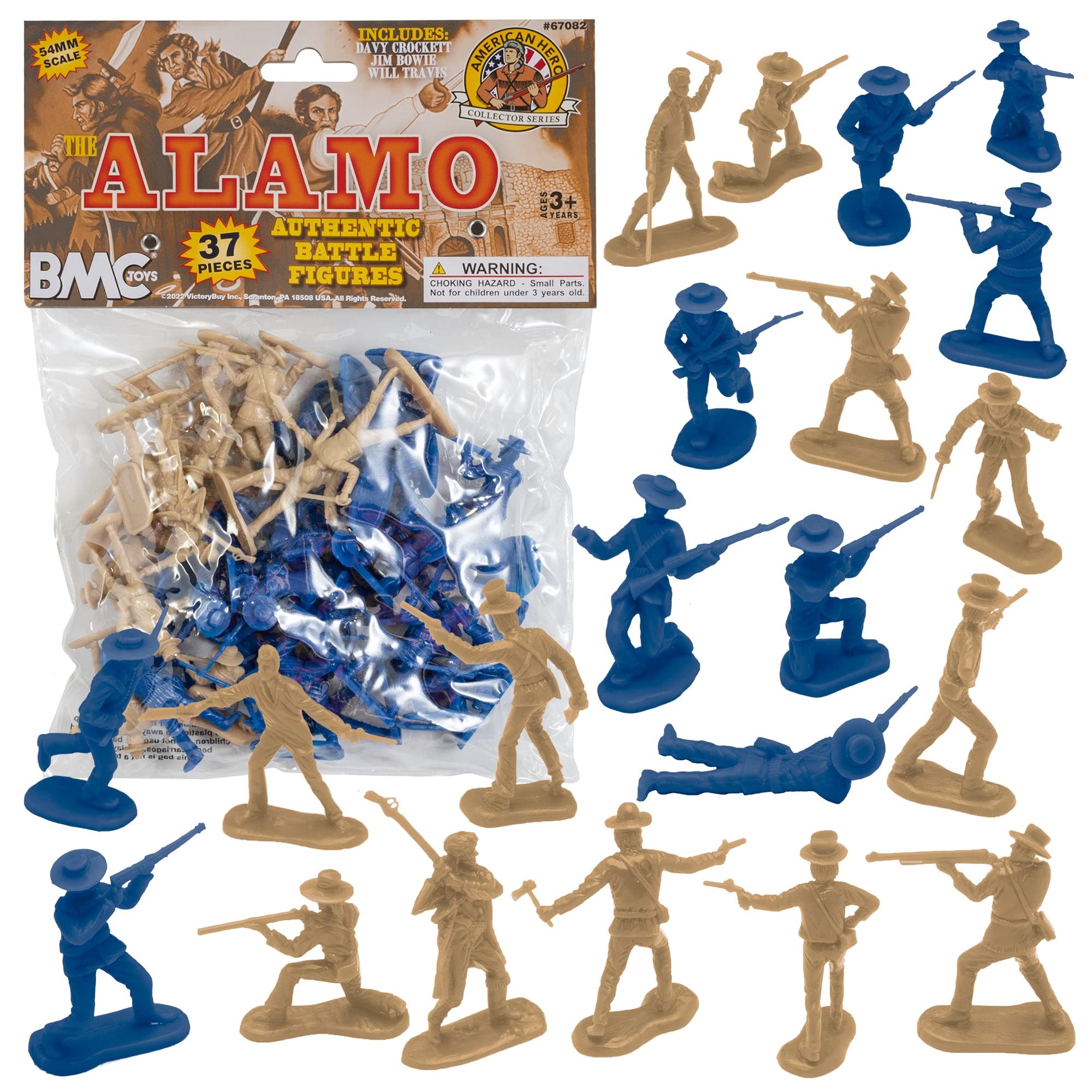 Foto 2 pulgar | Set de Figuras BMC Toys Army Men The Alamo Texas Vs Mexico - Venta Internacional