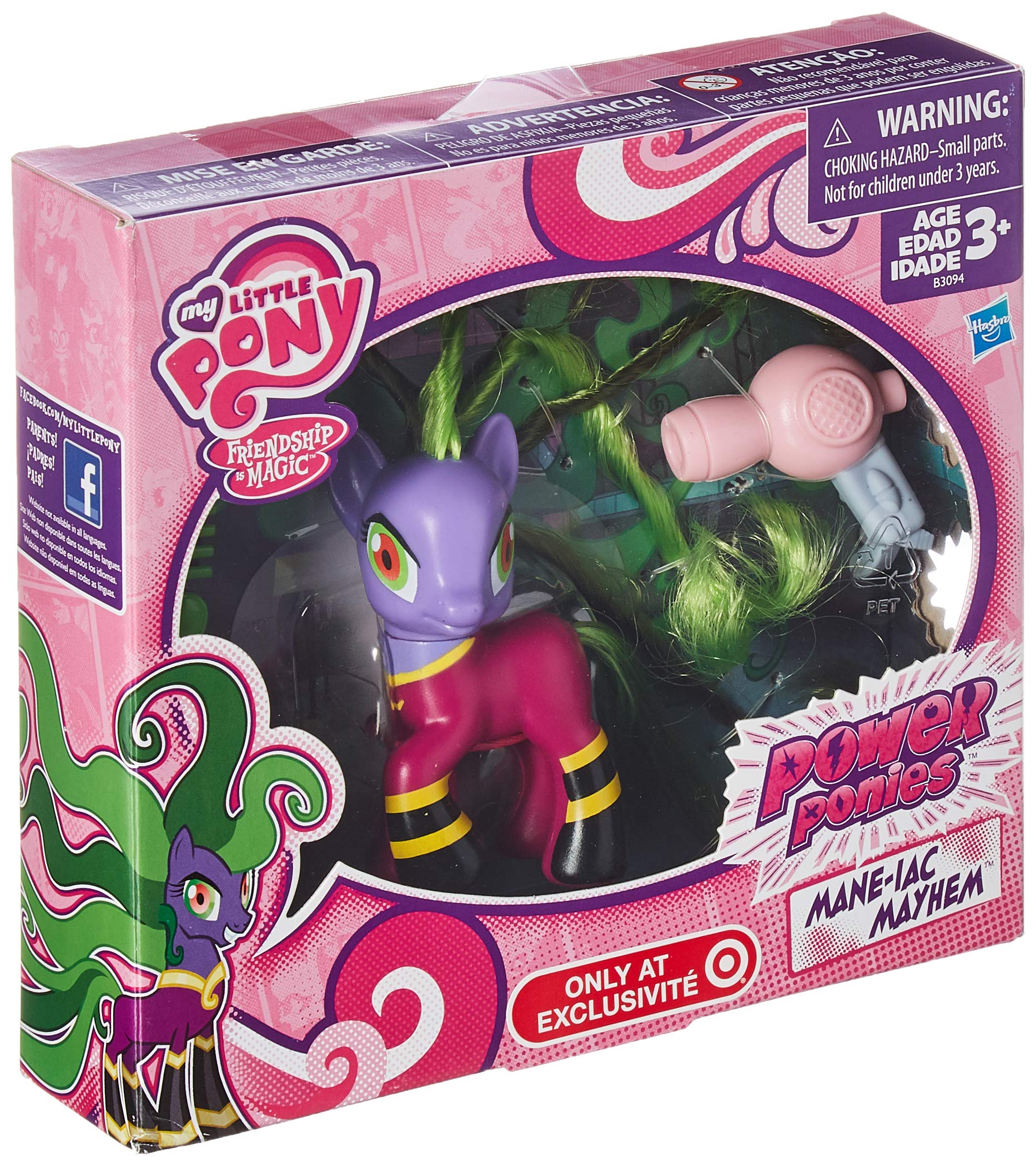 Foto 2 | Figura Exclusiva My Little Pony Power Ponies Mane-iac Mayhem