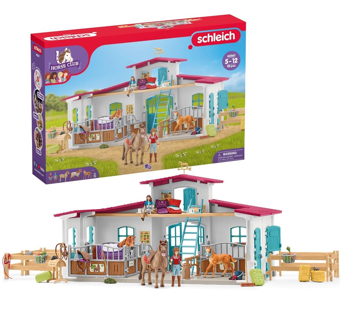 Foto 2 pulgar | Set de Juego Schleich Horse Club Lakeside De 115 Piezas con Caballos De Más De 5 - Venta Internacional