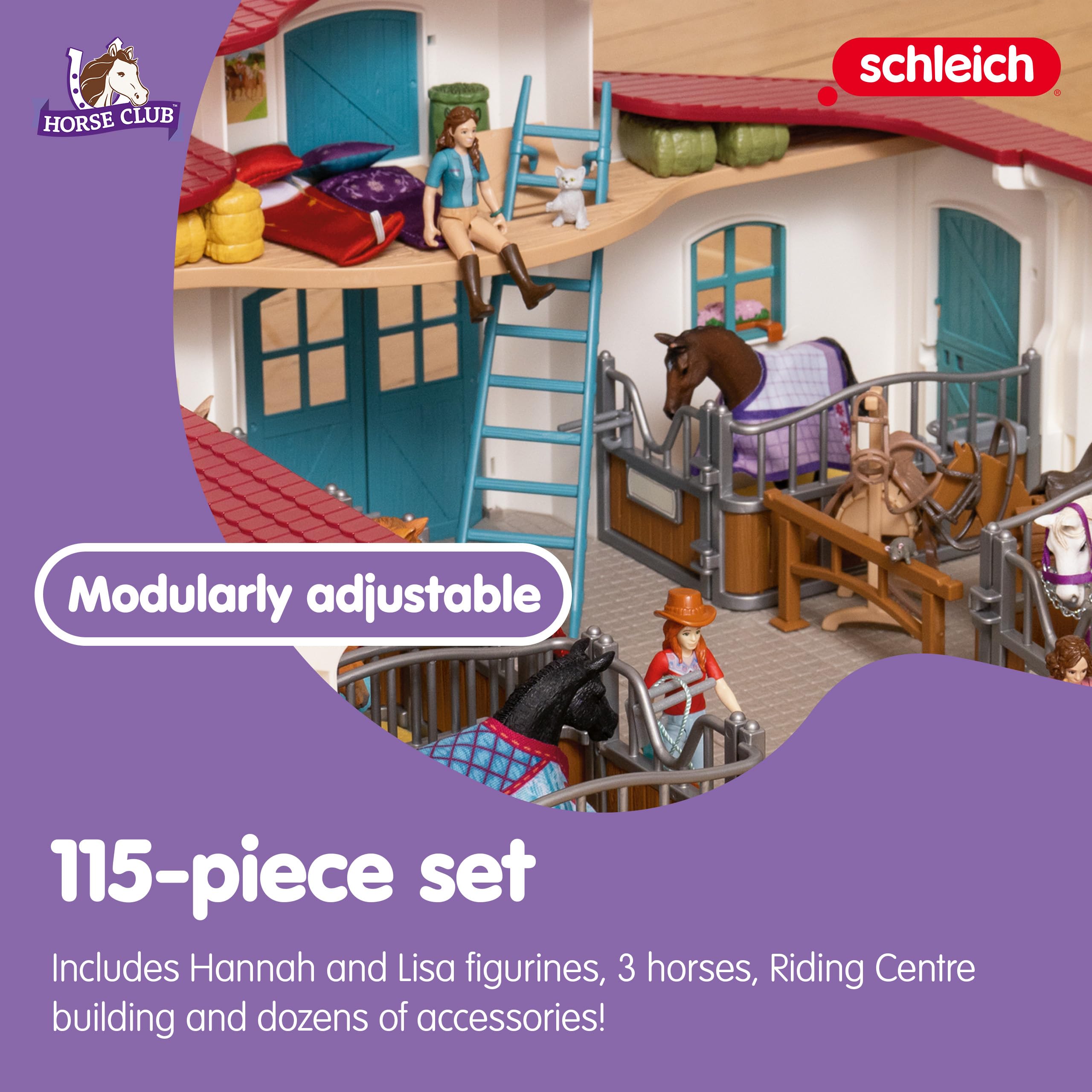 Foto 5 pulgar | Set de Juego Schleich Horse Club Lakeside De 115 Piezas con Caballos De Más De 5 - Venta Internacional