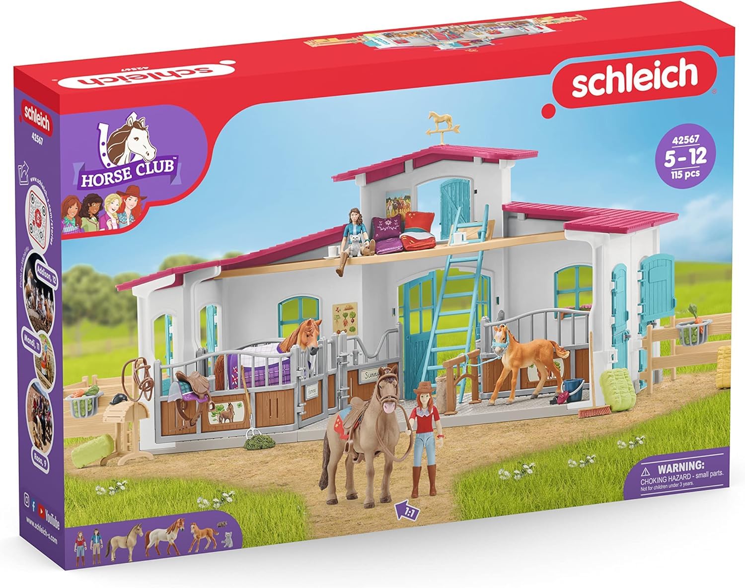 Foto 7 pulgar | Set de Juego Schleich Horse Club Lakeside De 115 Piezas con Caballos De Más De 5 - Venta Internacional