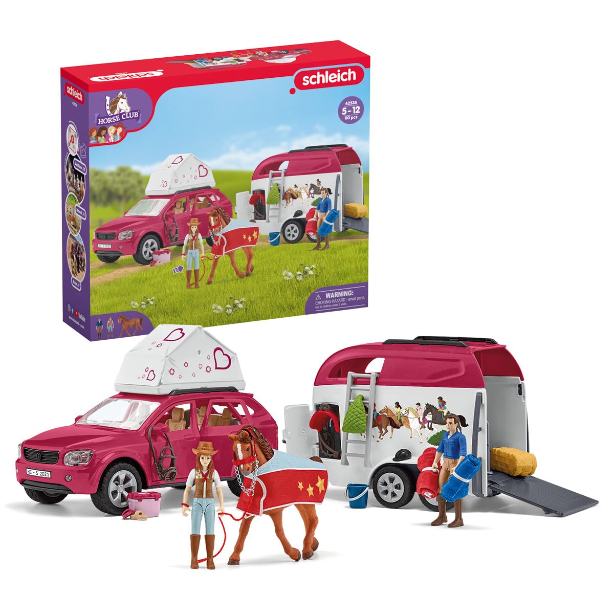 Foto 2 pulgar | Set de Juguetes Schleich Horse Car and Trailer con Caballo y Jinete para Niños y Niñas de 5 Años o Más