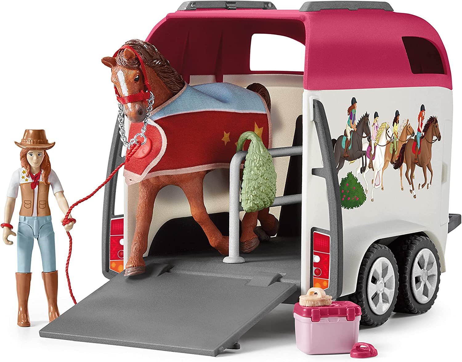 Foto 3 pulgar | Set de Juguetes Schleich Horse Car and Trailer con Caballo y Jinete para Niños y Niñas de 5 Años o Más