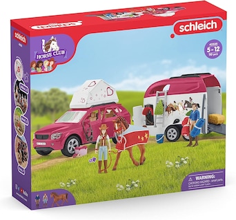 Foto 7 | Set de Juguetes Schleich Horse Car and Trailer con Caballo y Jinete para Niños y Niñas de 5 Años o Más