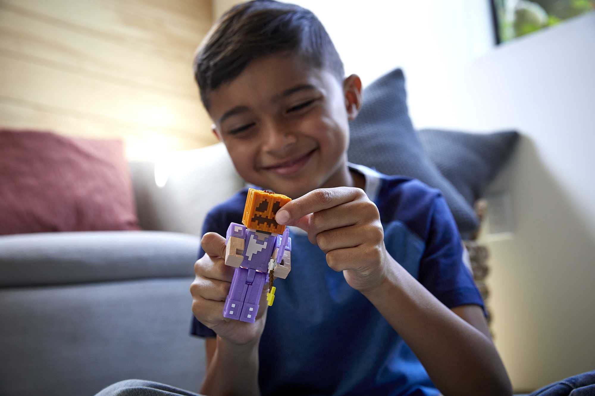 Foto 3 pulgar | Figura de Acción Mattel Minecraft Ultimate Ender Dragon con Steve - Venta Internacional