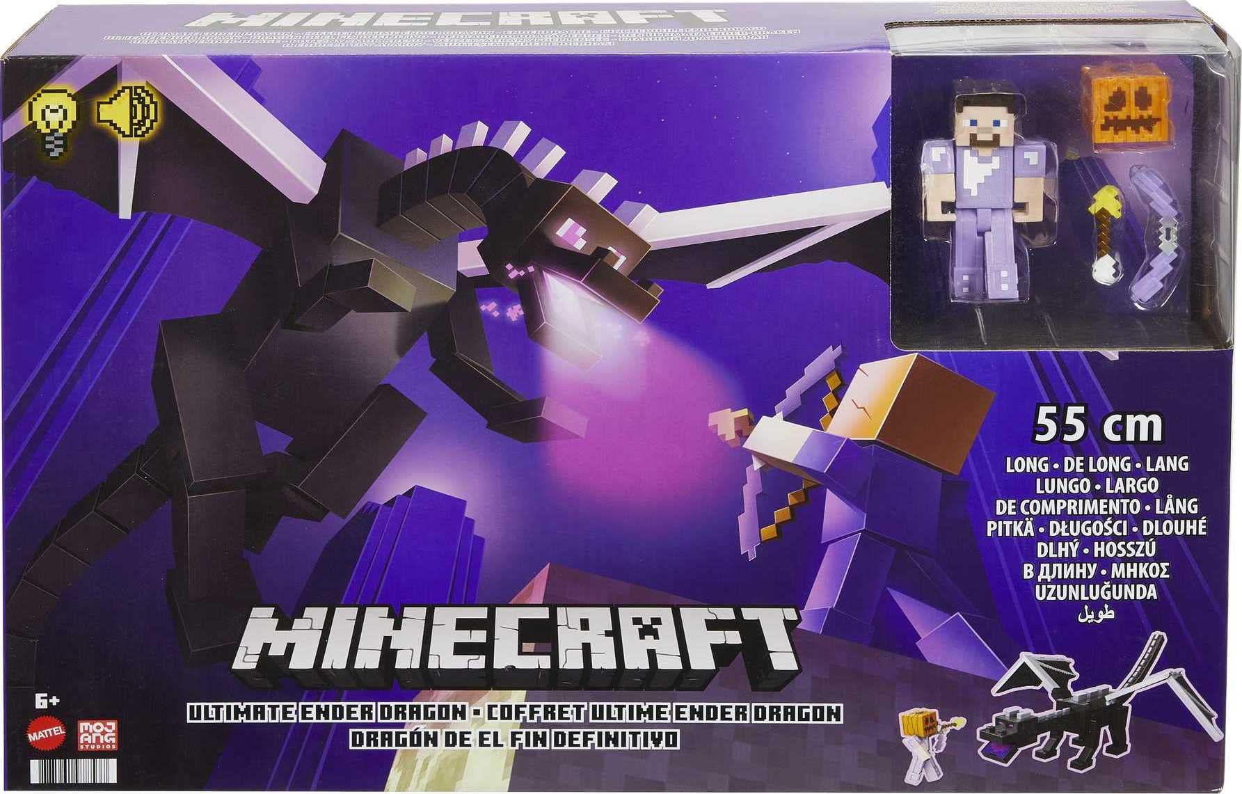 Foto 7 pulgar | Figura de Acción Mattel Minecraft Ultimate Ender Dragon con Steve - Venta Internacional