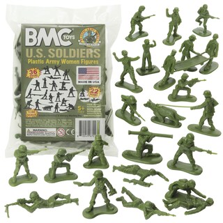 Foto 1 | Soldados Mujeres BMC Toys Verdes 36 Piezas - Venta Internacional