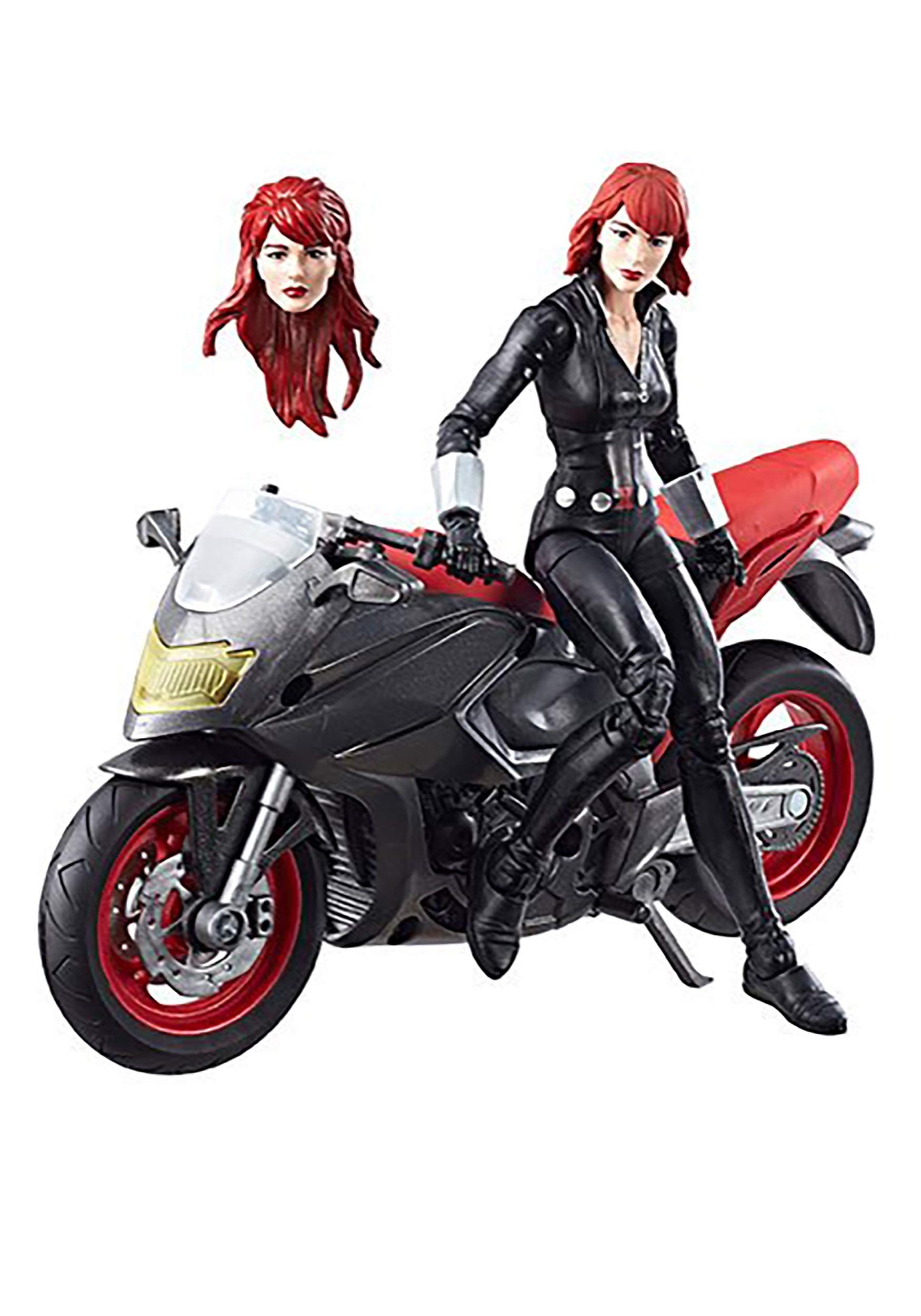 Foto 2 pulgar | Figura de Acción Black Widow de La Serie Marvel Legends Con Moto - Venta Internacional
