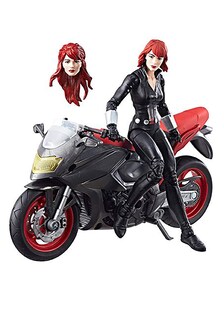 Foto 1 | Figura de Acción Black Widow de La Serie Marvel Legends Con Moto - Venta Internacional