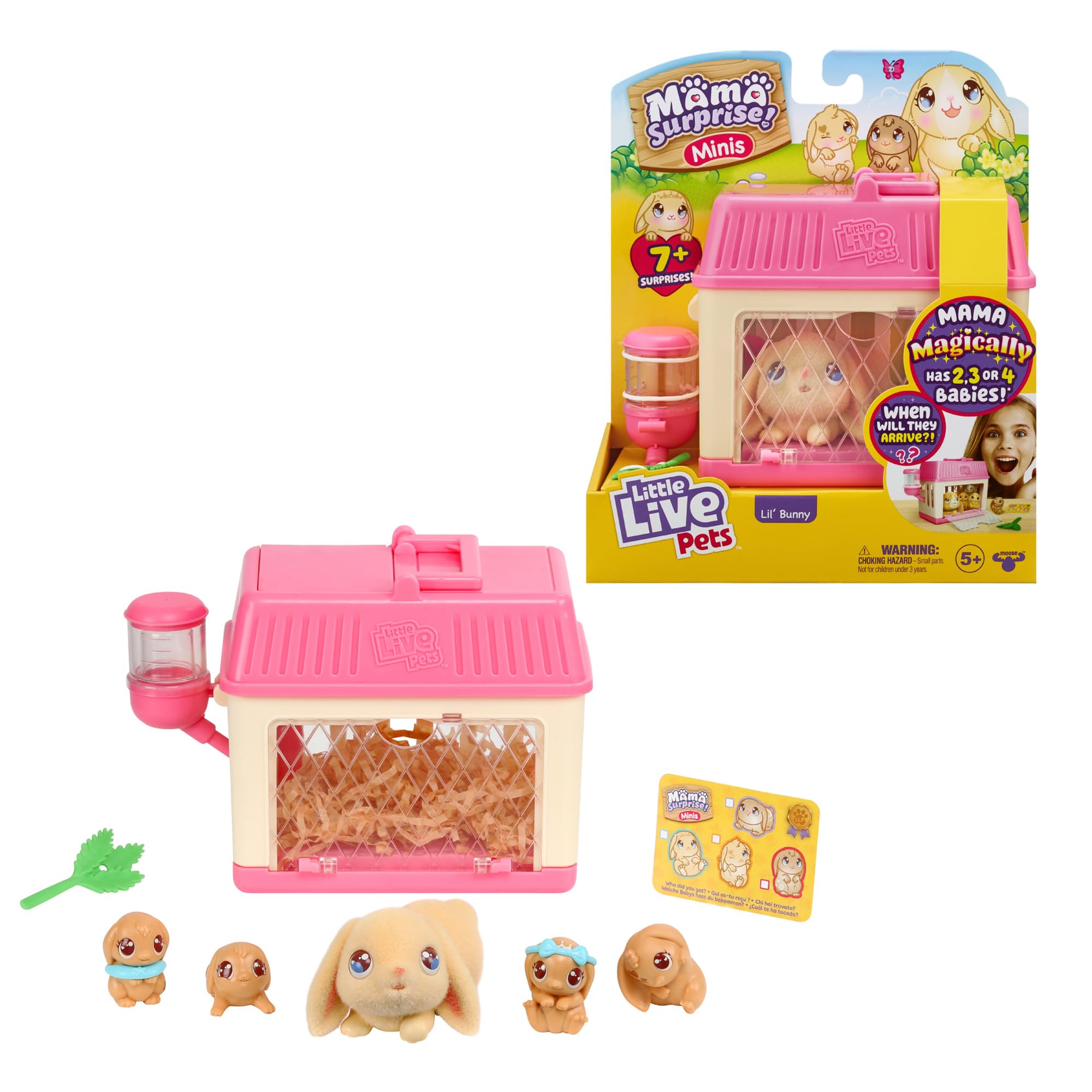 Miniaturas Mama Surprise de Toy Little Live Pets con Conejito y Bebés - Venta Internacional