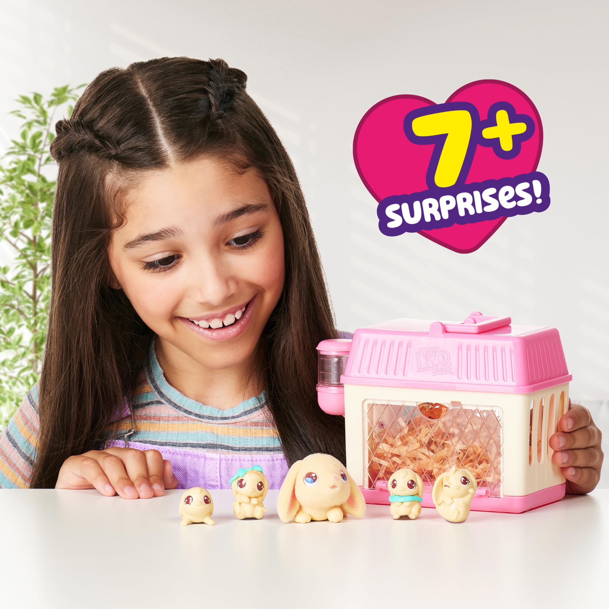 Foto 2 | Miniaturas Mama Surprise de Toy Little Live Pets con Conejito y Bebés - Venta Internacional