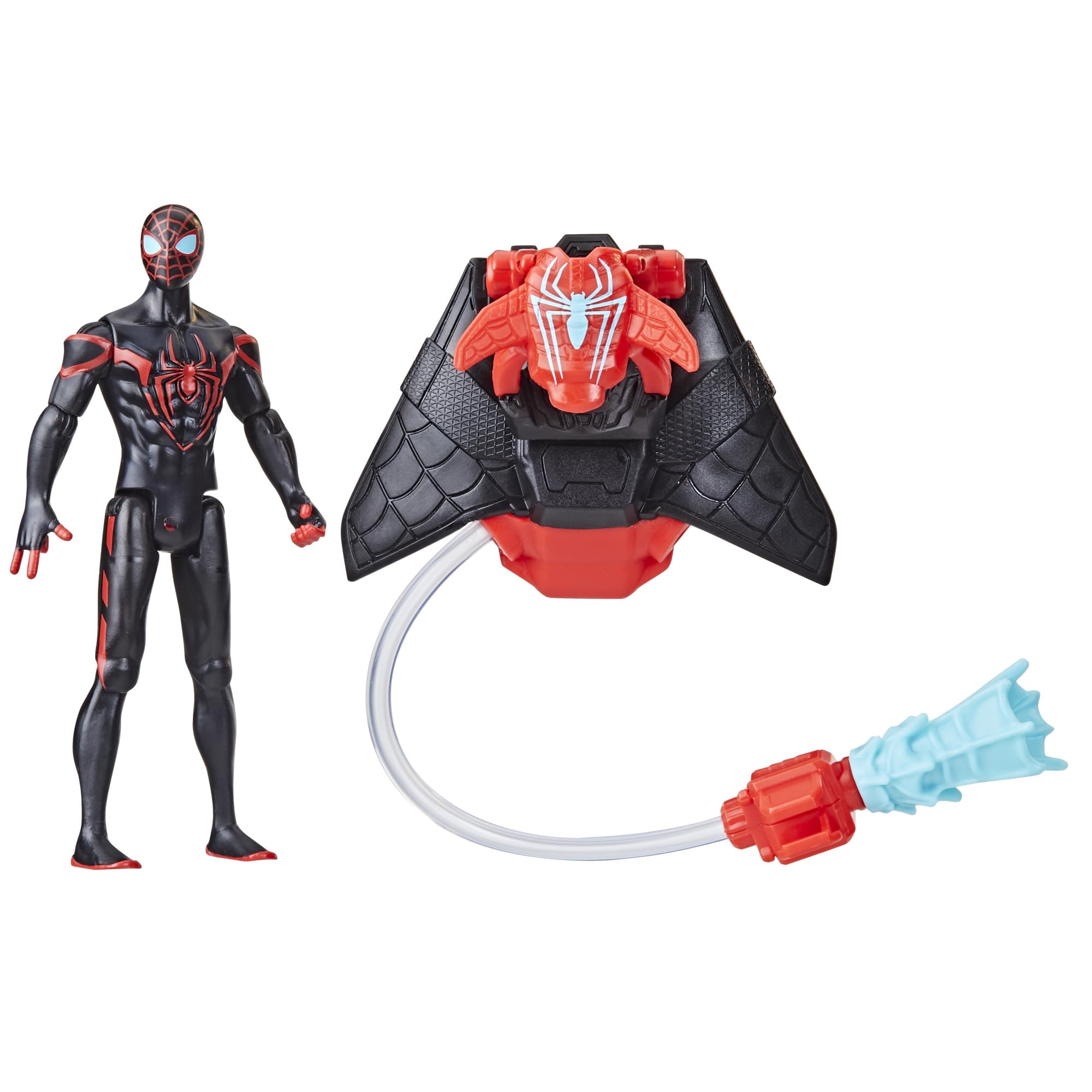 Foto 2 pulgar | Figura de Acción Marvel Spider-man Aqua Web Warriors Miles - Venta Internacional