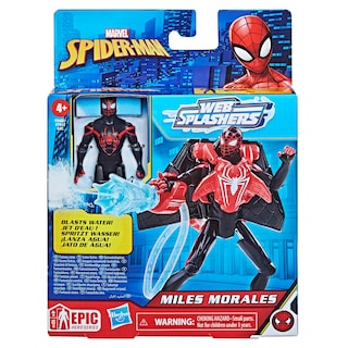 Foto 2 | Figura de Acción Marvel Spider-man Aqua Web Warriors Miles - Venta Internacional