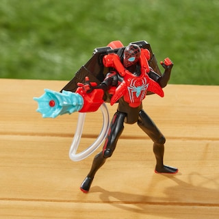Foto 5 | Figura de Acción Marvel Spider-man Aqua Web Warriors Miles - Venta Internacional