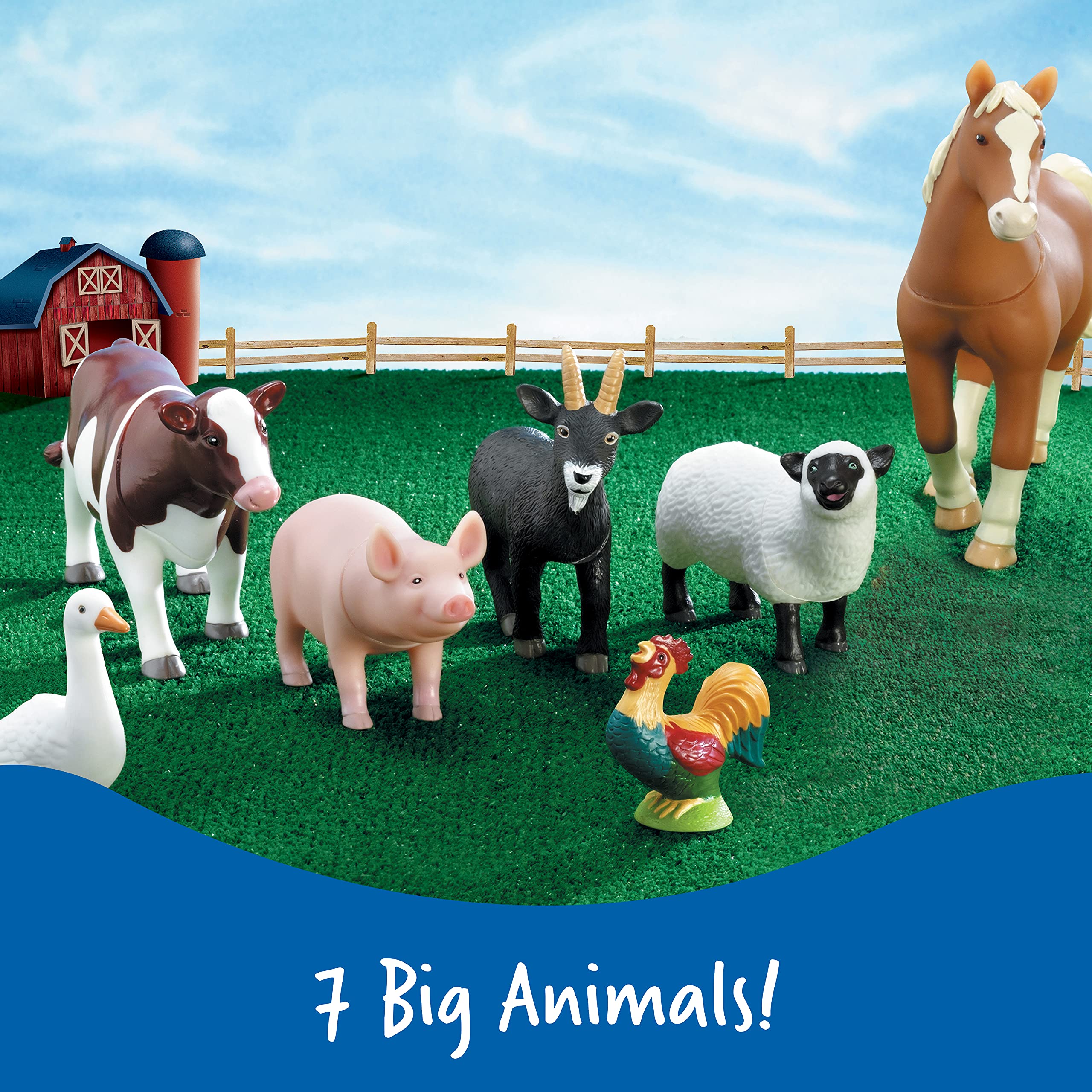 Foto 3 pulgar | Set De Juguetes Learning Resources Jumbo Farm Animals  - Venta Internacional
