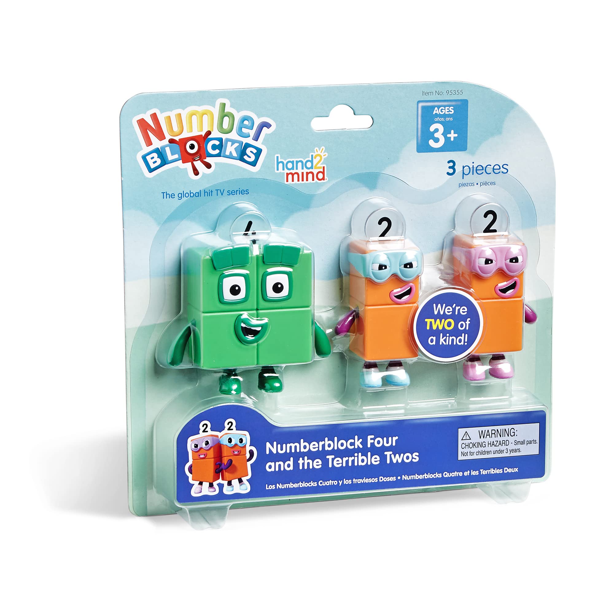 Foto 2 pulgar | Set de Figuras de Acción Hand2mind Numberblock Four con Terrible Twos - Venta Internacional