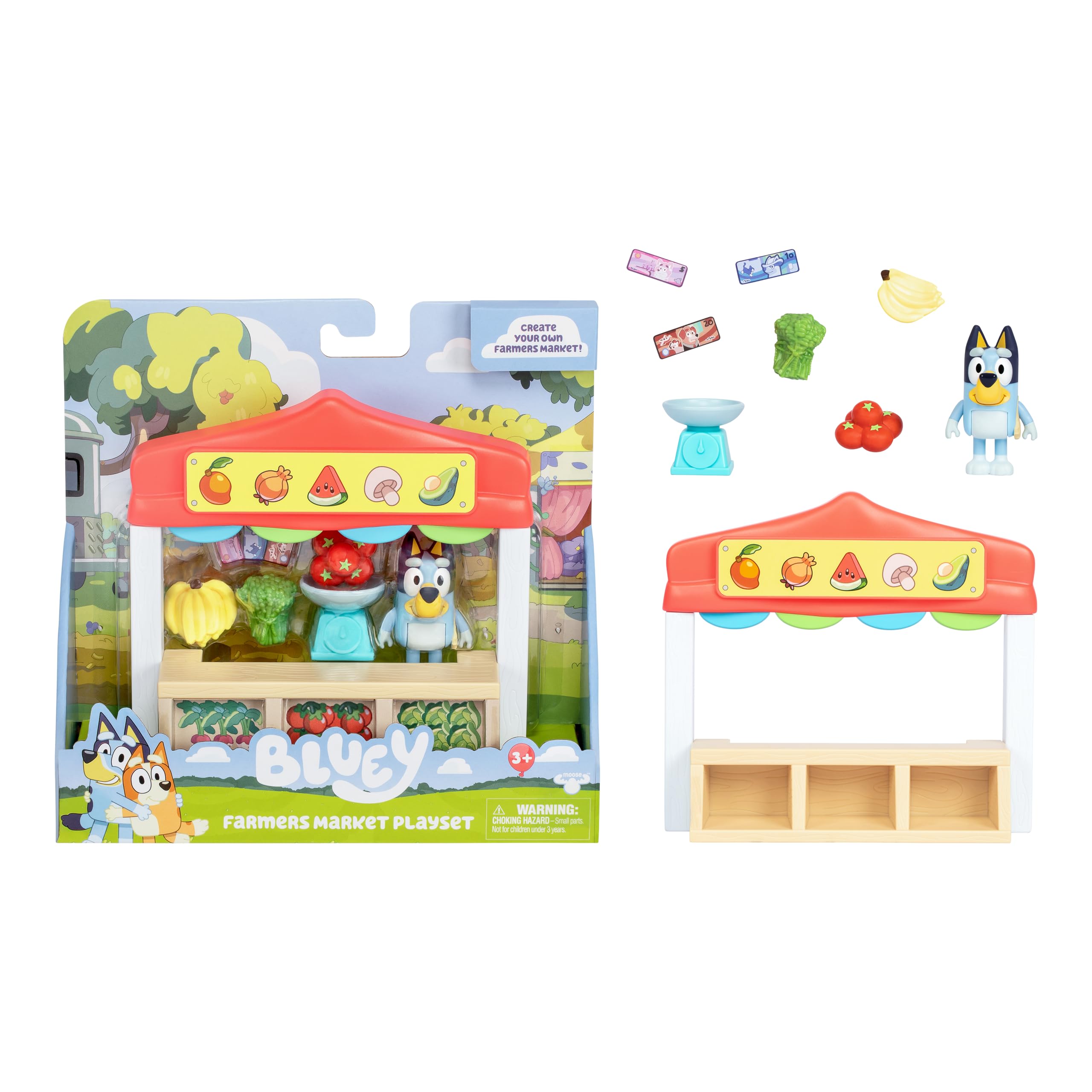 Minimercado de Granjeros Playset Bluey con Figura y Accesorios - Venta Internacional