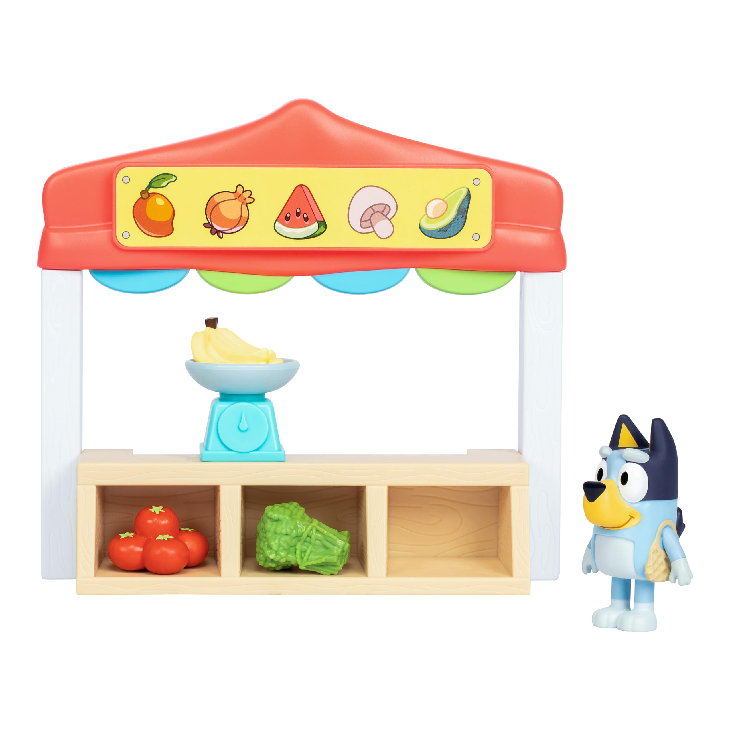 Foto 4 | Minimercado de Granjeros Playset Bluey con Figura y Accesorios - Venta Internacional