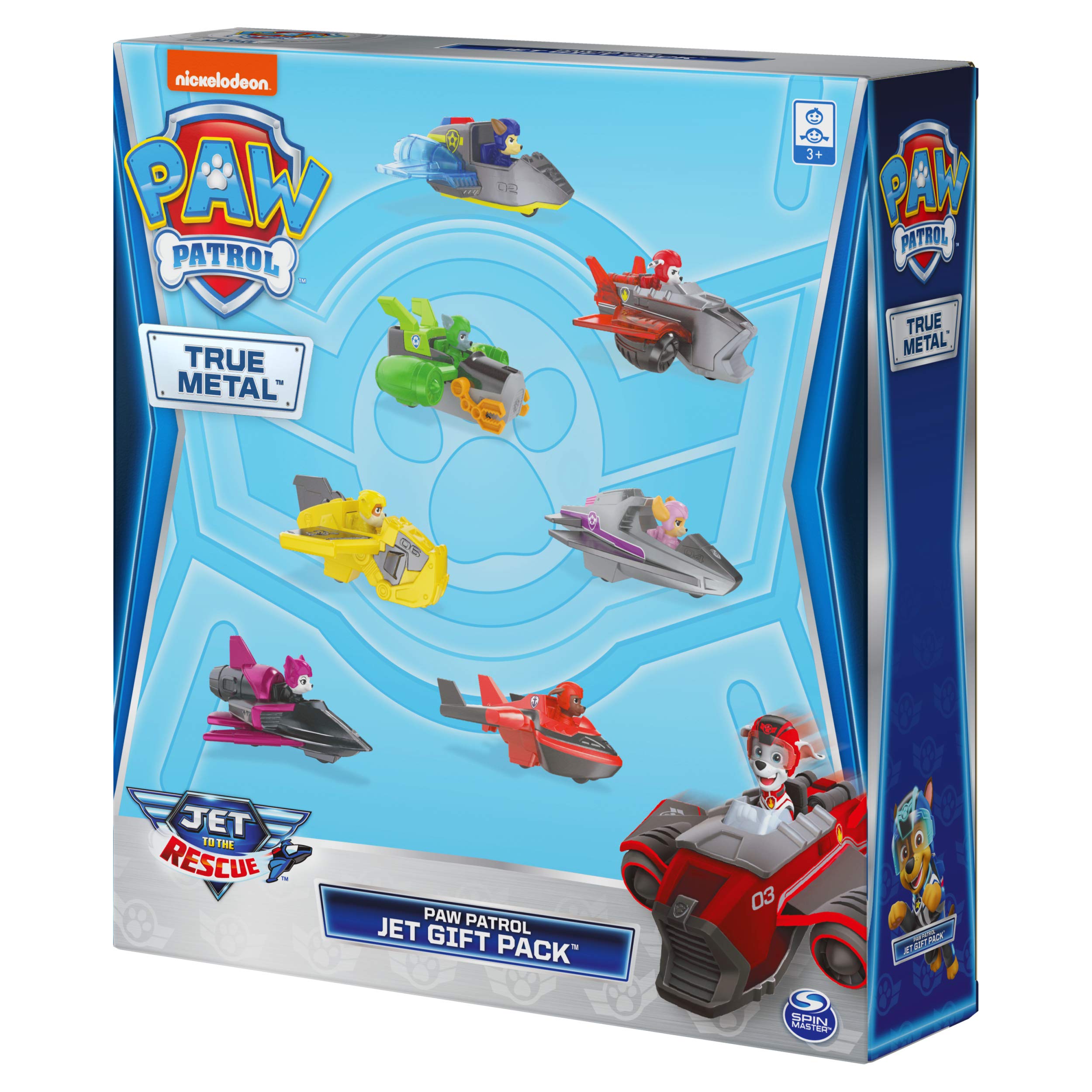 Foto 3 pulgar | Set de Juego Paw Patrol True Metal Jet To The Rescue con 7 Vehículos - Venta Internacional