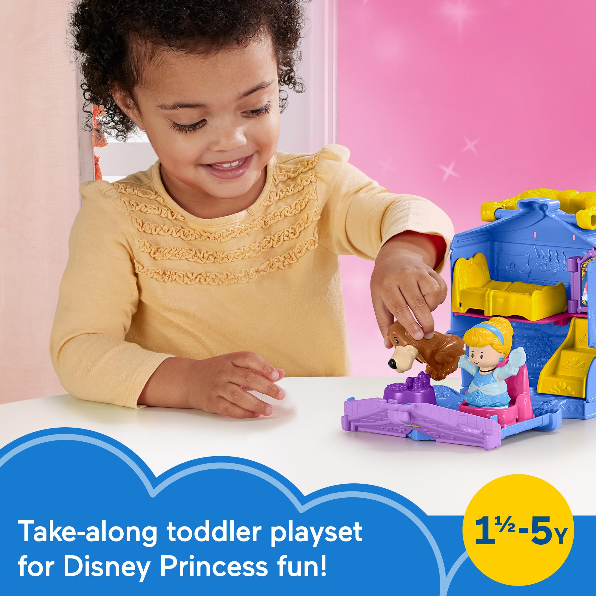 Foto 3 pulgar | Set de juego Fisher-Price Little People Disney Princess Cenicienta - Venta Internacional