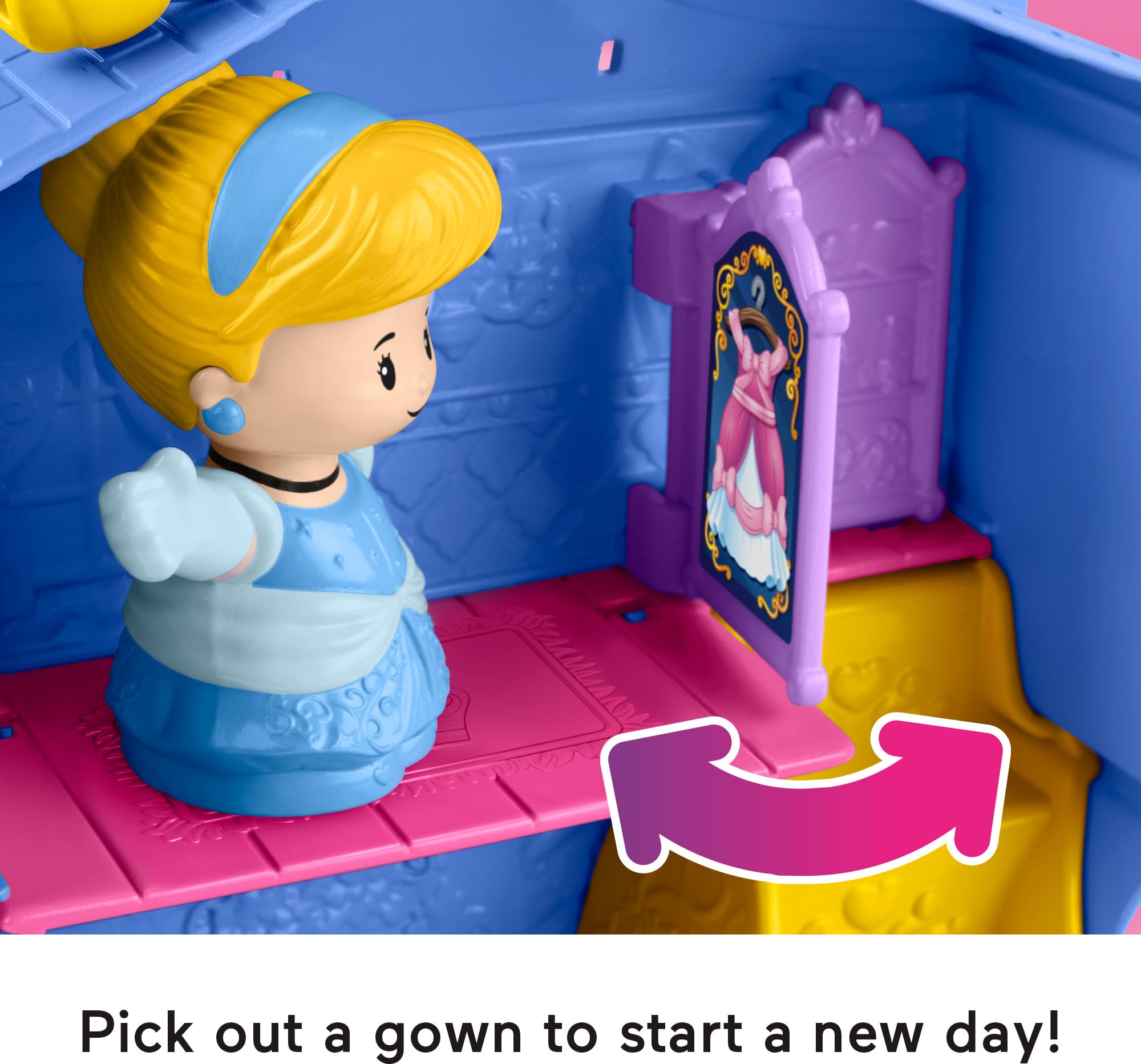 Foto 4 pulgar | Set de juego Fisher-Price Little People Disney Princess Cenicienta - Venta Internacional