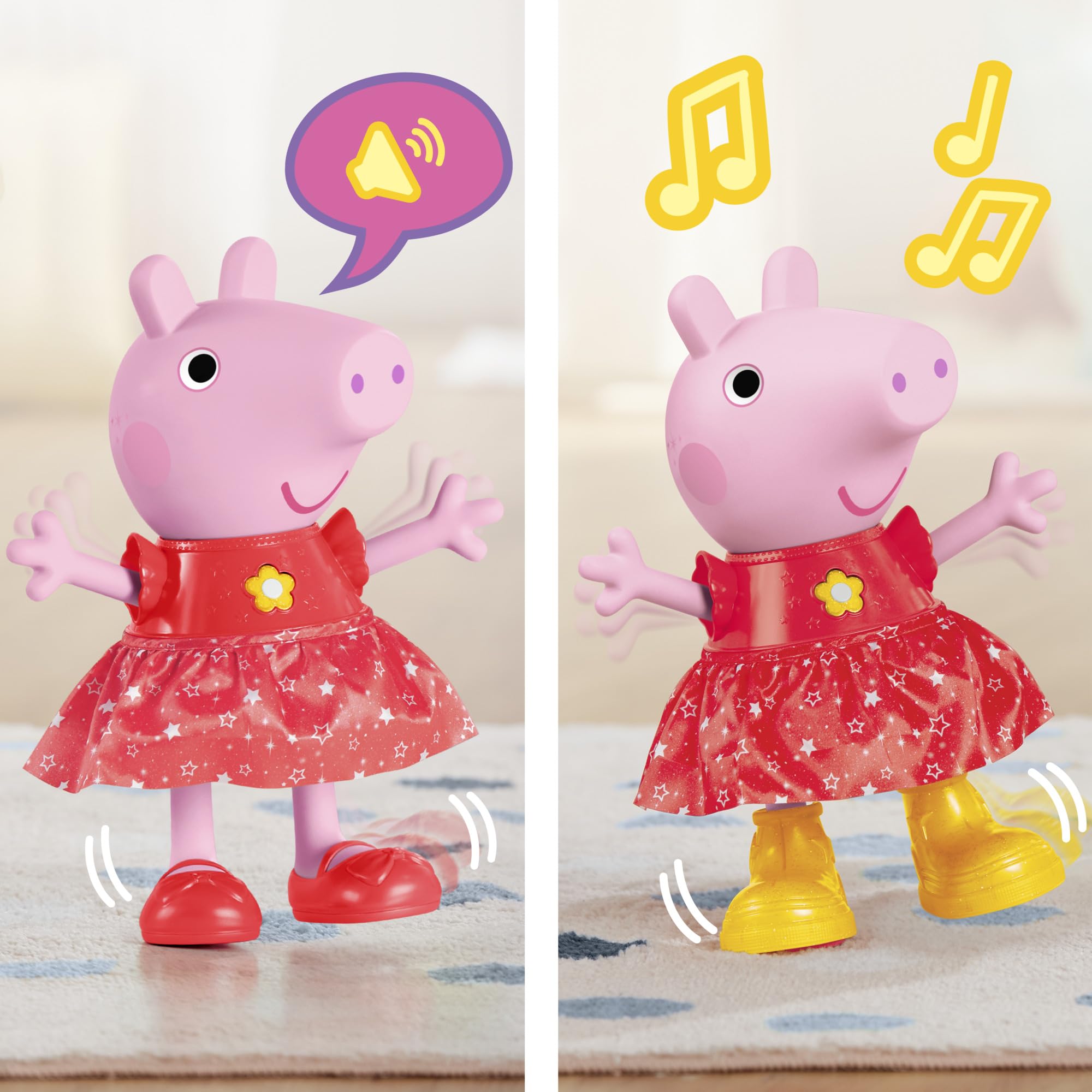 Foto 5 pulgar | Muñeca Interactiva Peppa Pig Peppa's Muddy Puddles Party 30 cm - Venta Internacional