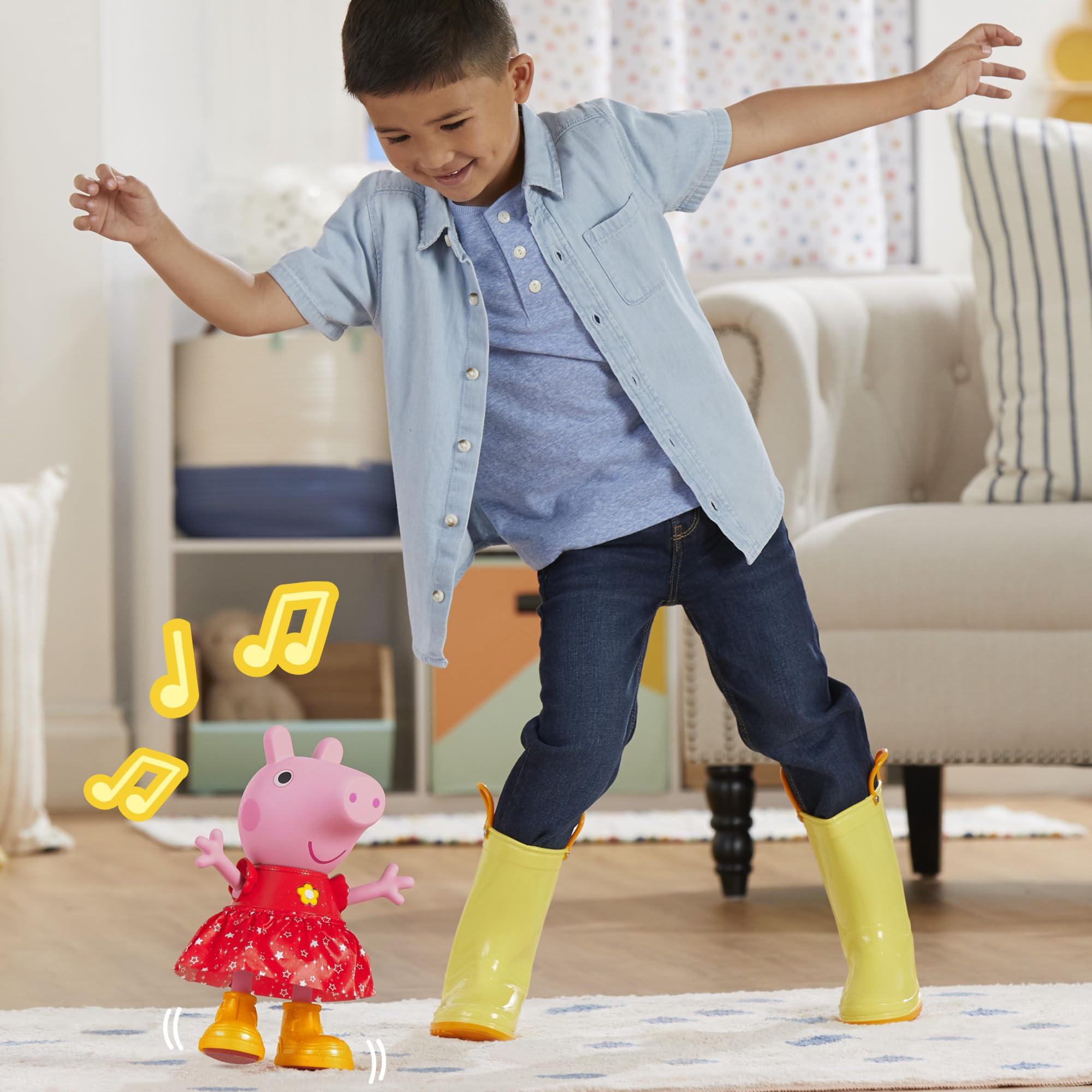 Foto 7 pulgar | Muñeca Interactiva Peppa Pig Peppa's Muddy Puddles Party 30 cm - Venta Internacional