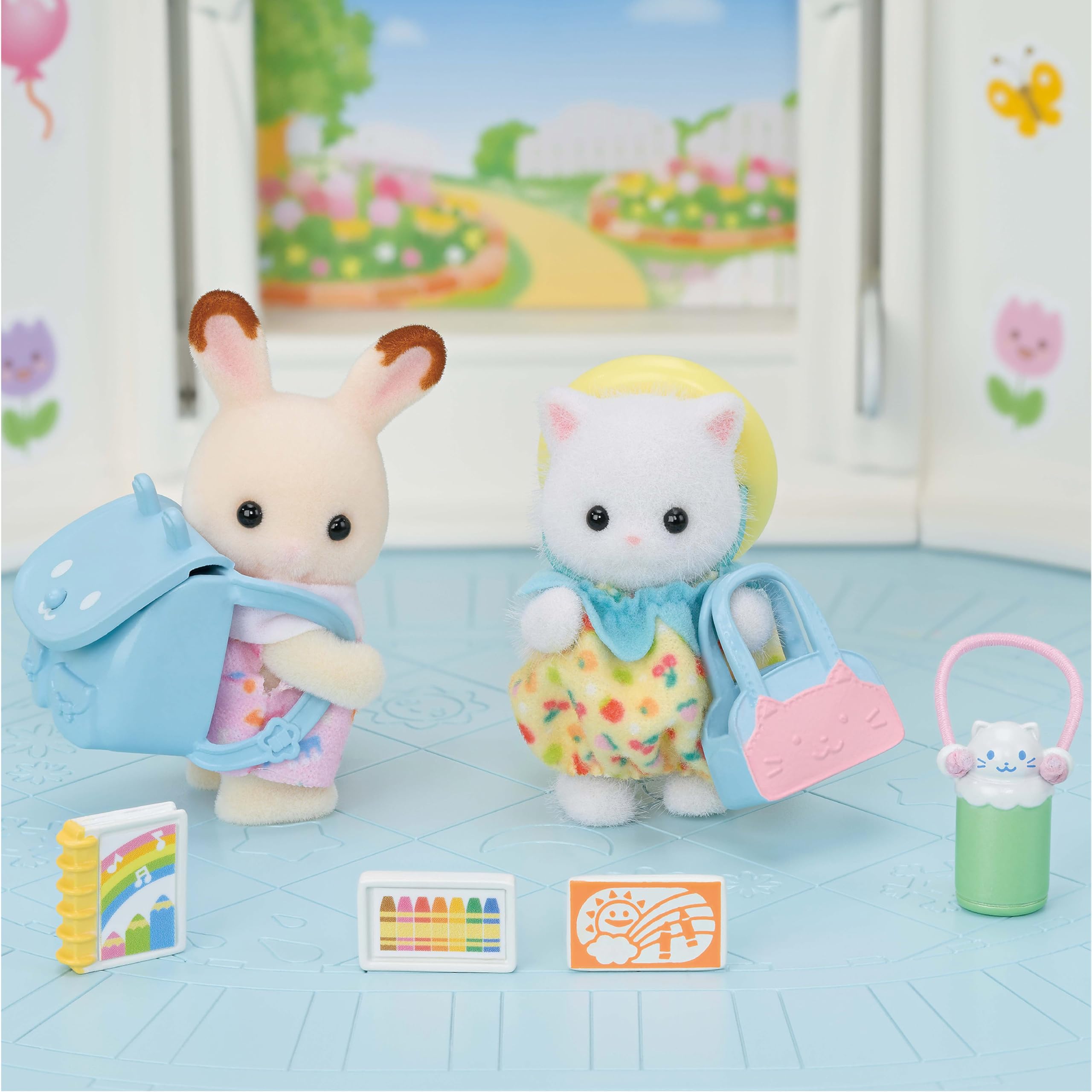 Foto 2 | Dúo Walk Along De Toy Calico Critters Nursery Friends - Venta Internacional