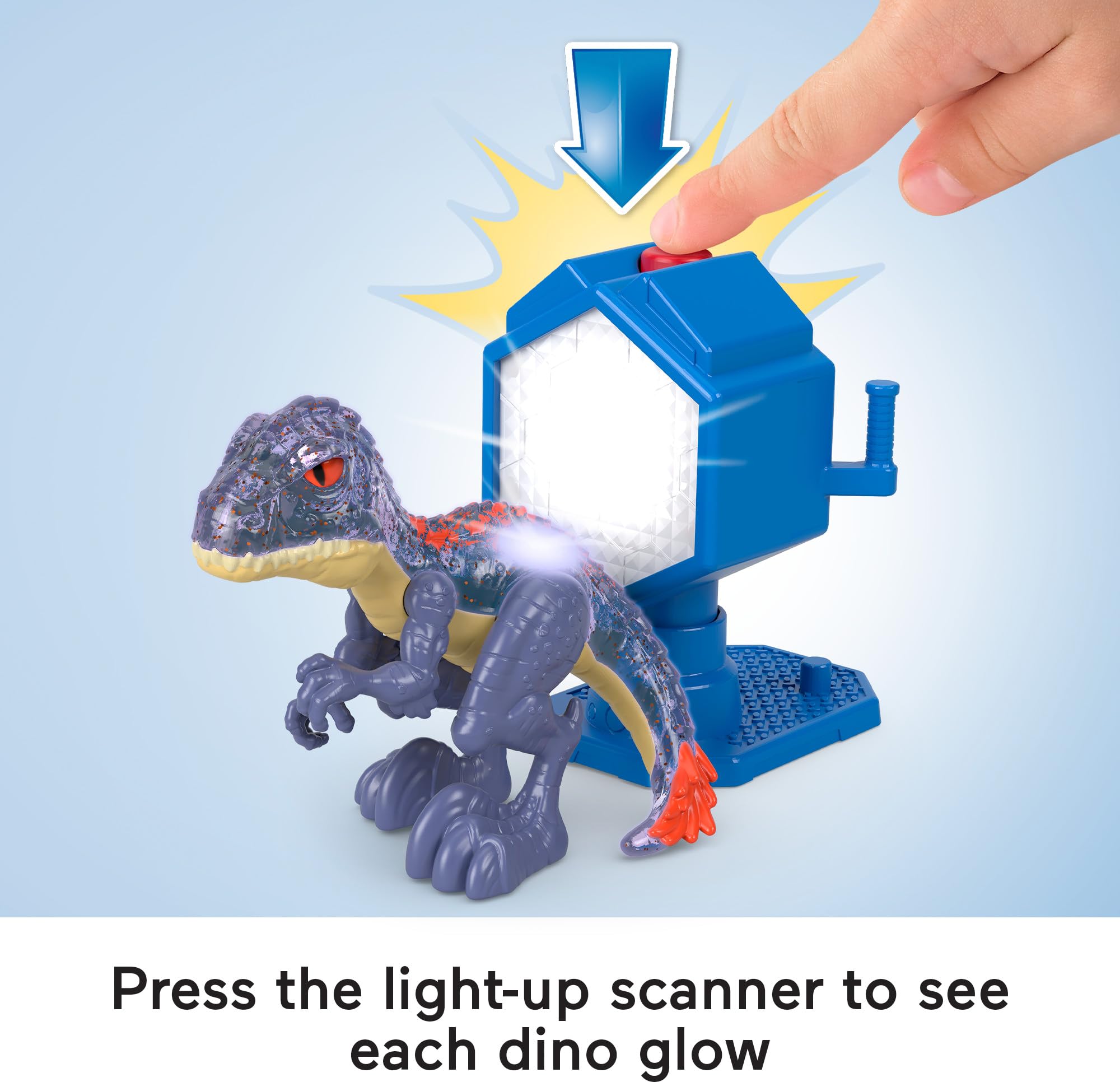 Foto 3 | Juego de Dinosaurios Fisher-price Imaginext Jurassic World 10 Pizas - Venta Internacional