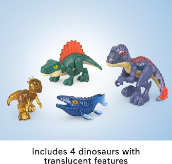 Foto 4 | Juego de Dinosaurios Fisher-price Imaginext Jurassic World 10 Pizas - Venta Internacional