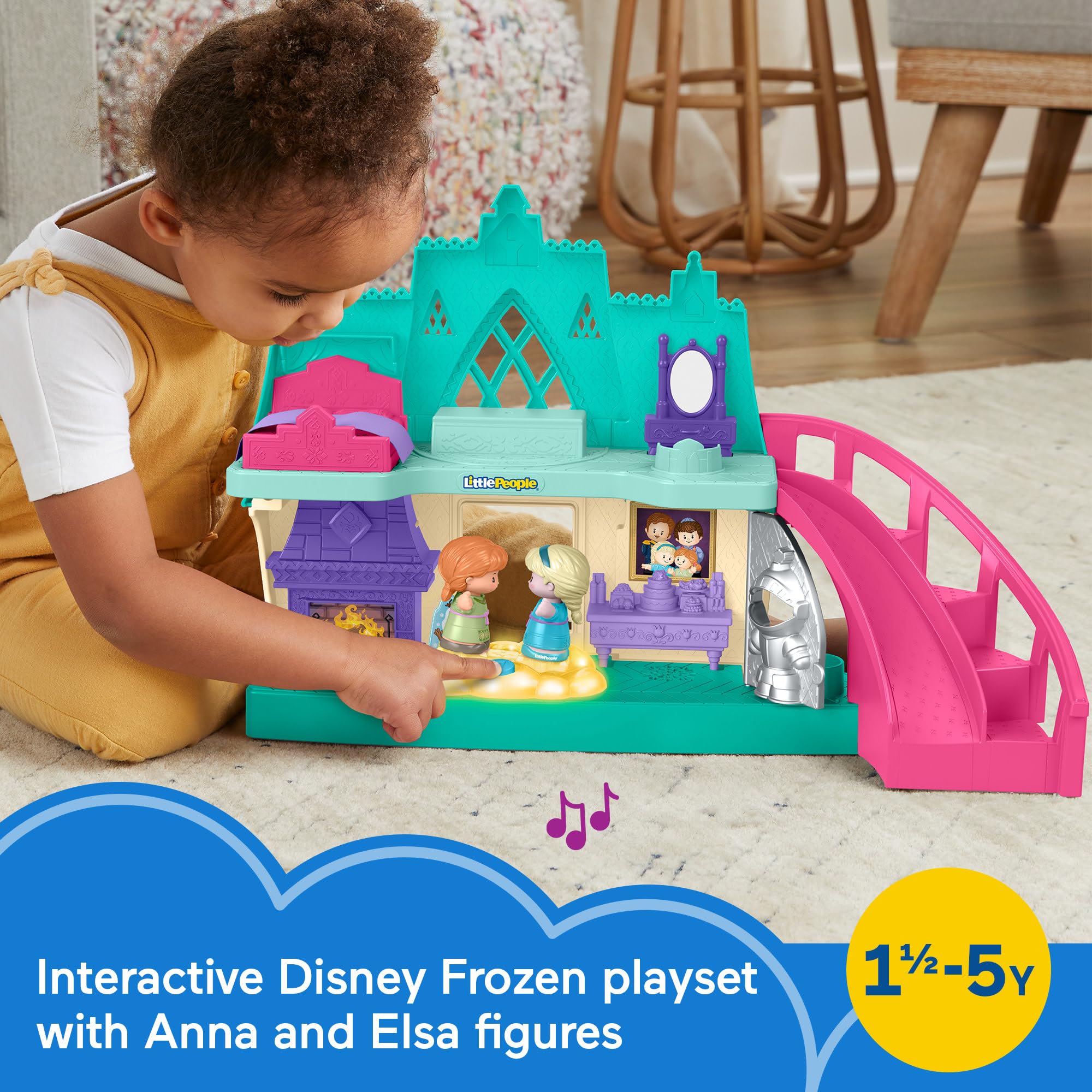 Foto 3 pulgar | Set de Juego Fisher-Price Little People Disney Frozen Castle - Venta Internacional