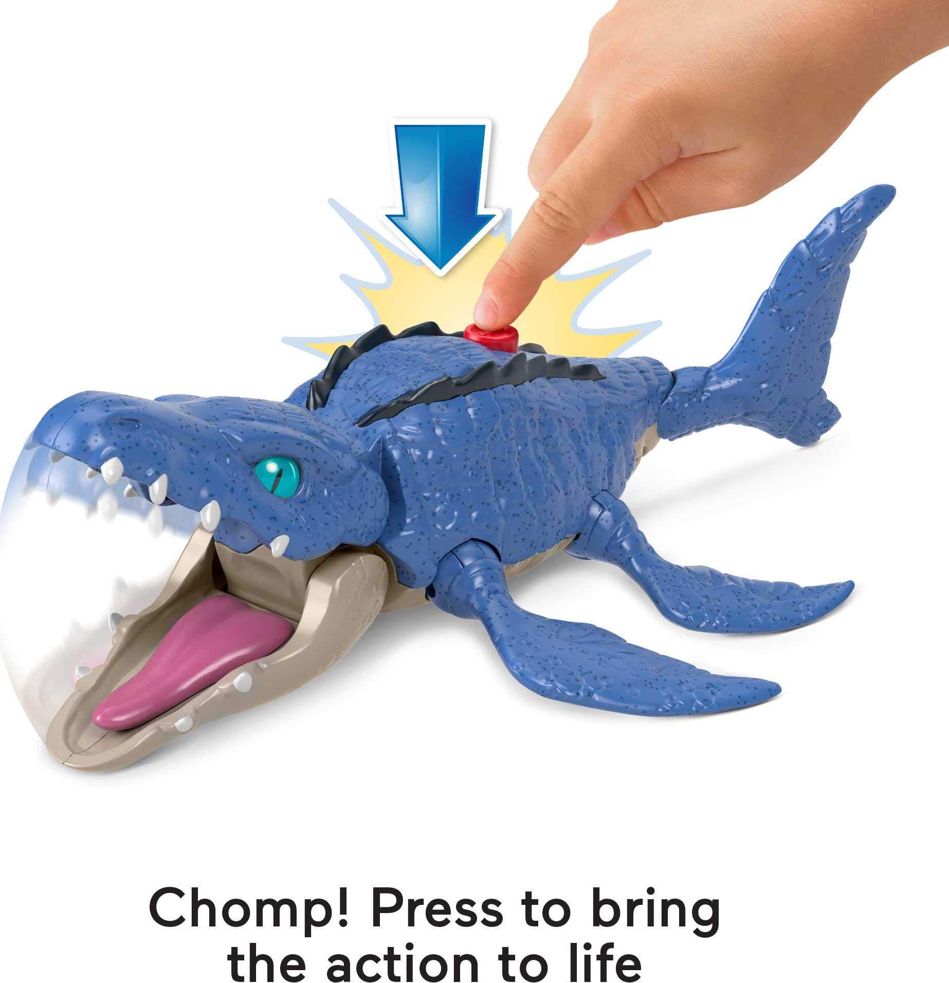 Foto 3 pulgar | Juego de Figuras Mosasaurus Imaginext Jurassic World con Kenji para Niños - Venta Internacional
