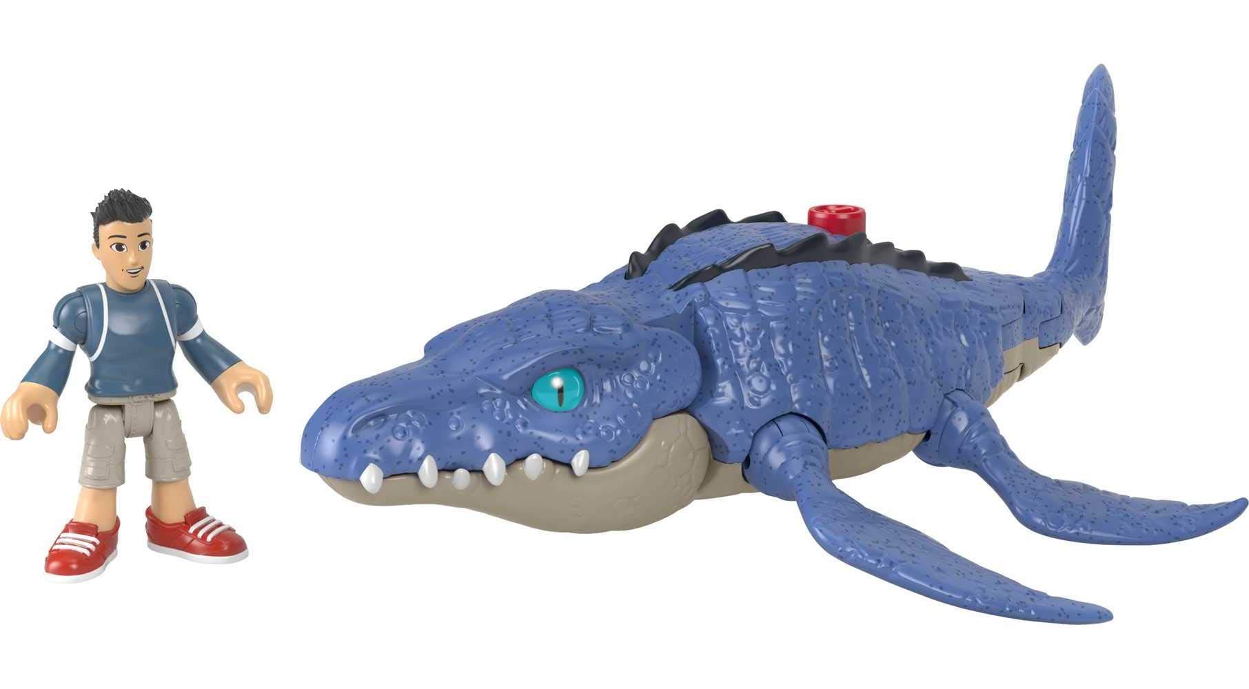 Foto 5 pulgar | Juego de Figuras Mosasaurus Imaginext Jurassic World con Kenji para Niños - Venta Internacional