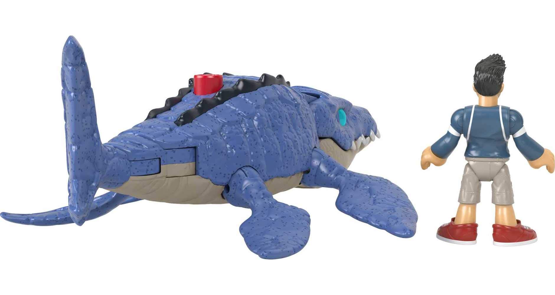 Foto 6 pulgar | Juego de Figuras Mosasaurus Imaginext Jurassic World con Kenji para Niños - Venta Internacional