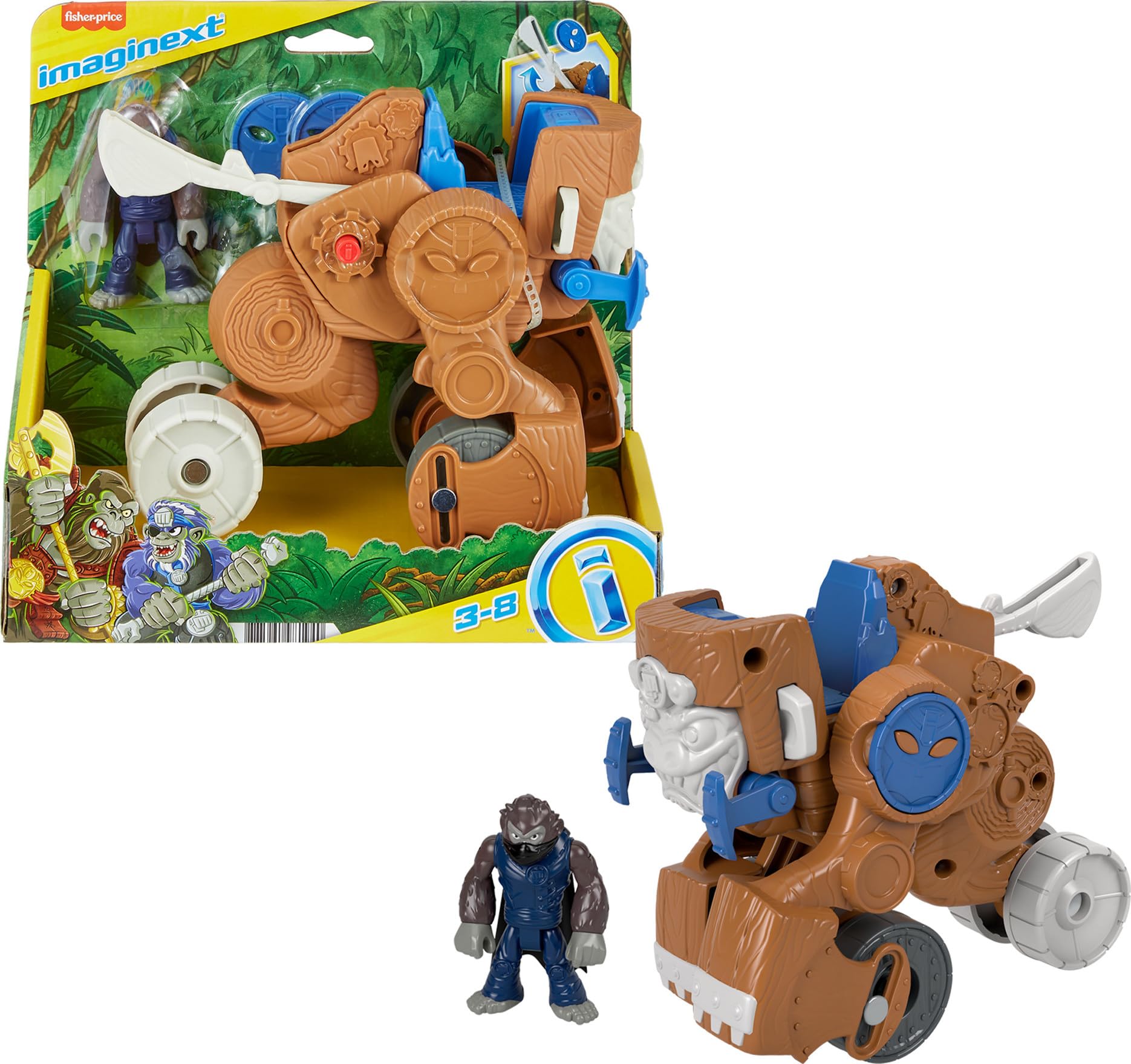 Foto 2 pulgar | Lanzador de Catapultas Imaginext Monkey de Toy Fisher-price Más de 3 Años - Venta Internacional