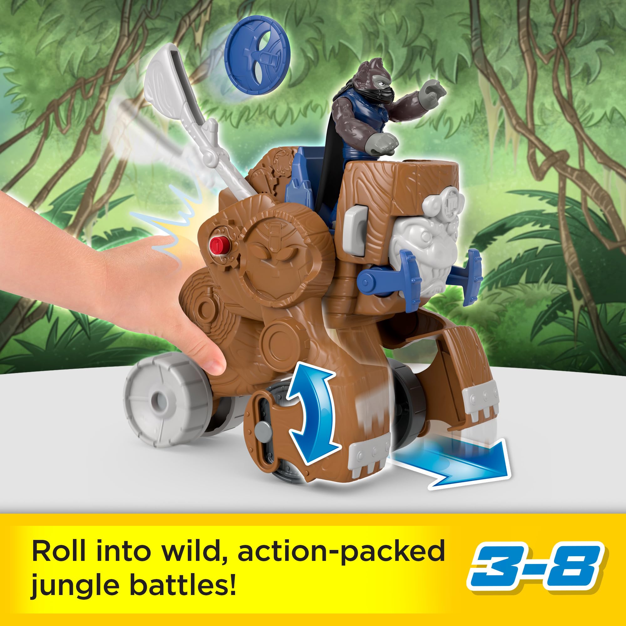 Foto 3 pulgar | Lanzador de Catapultas Imaginext Monkey de Toy Fisher-price Más de 3 Años - Venta Internacional