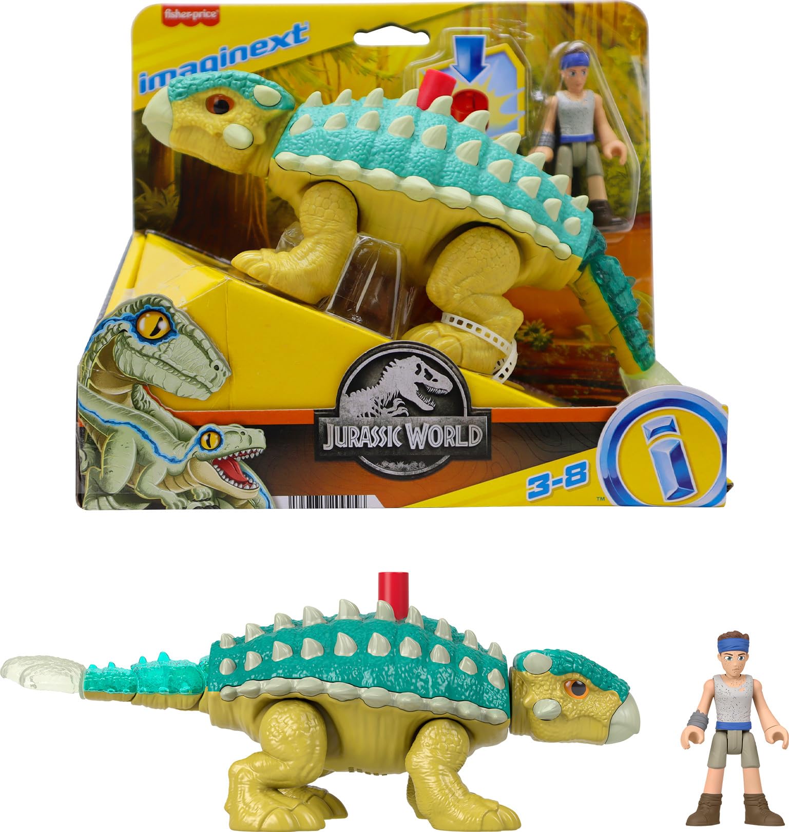 Foto 7 pulgar | Set de Juguetes con Dinosaurios Fisher-price Imaginext Jurassic World - Venta Internacional