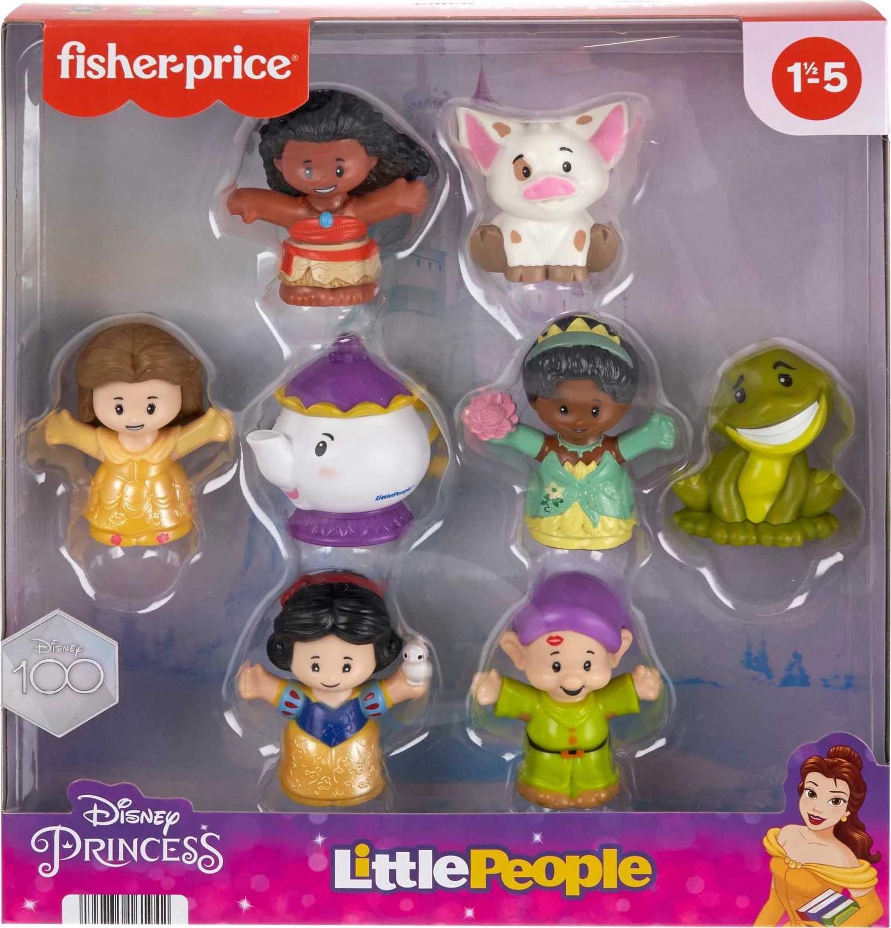 Foto 7 pulgar | Set de Figuras Fisher-price Little People Disney Princess 8 Piezas - Venta Internacional