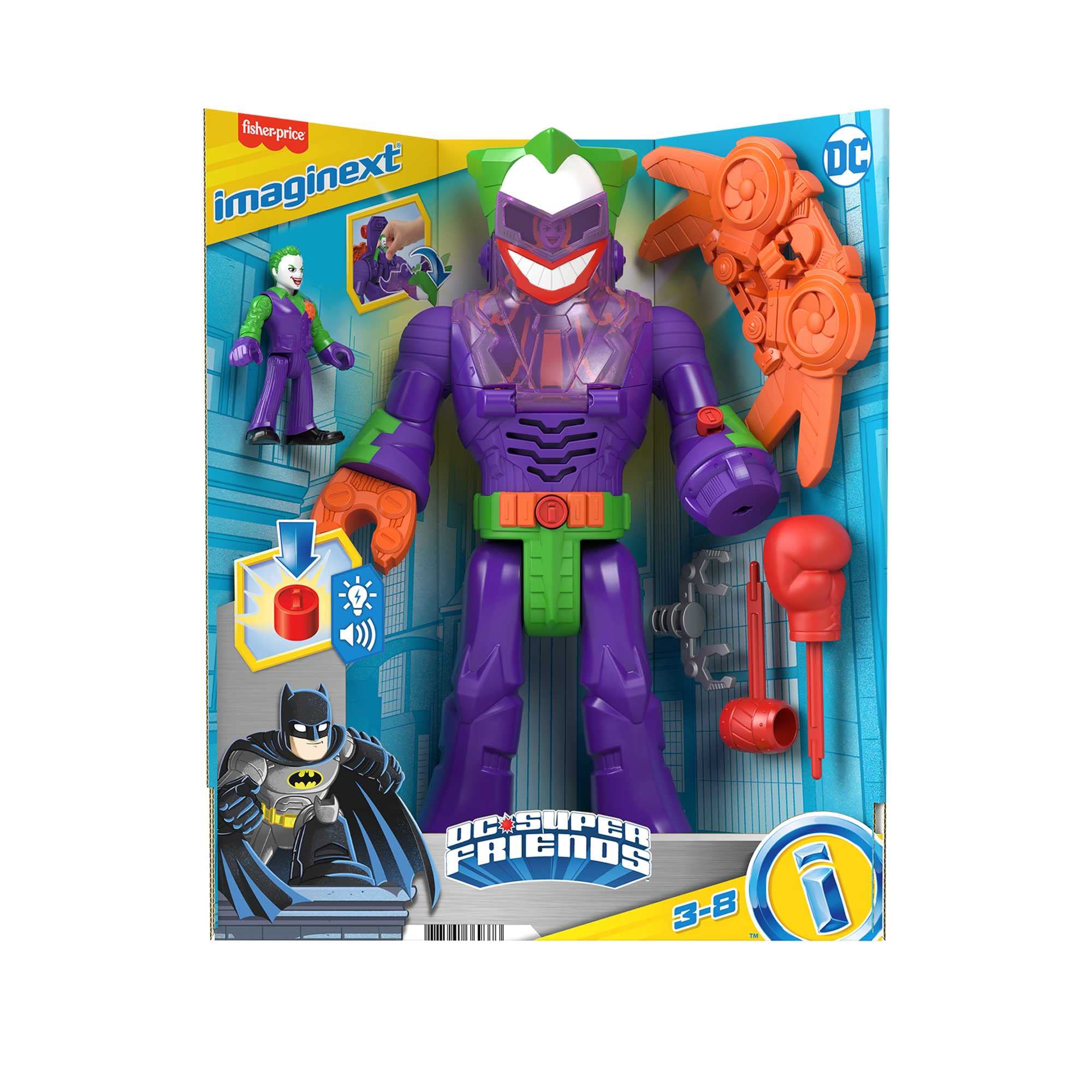 Foto 7 pulgar | Robot de Juguete Fisher-Price Imaginext DC Super Friends Joker 30 cm - Venta Internacional