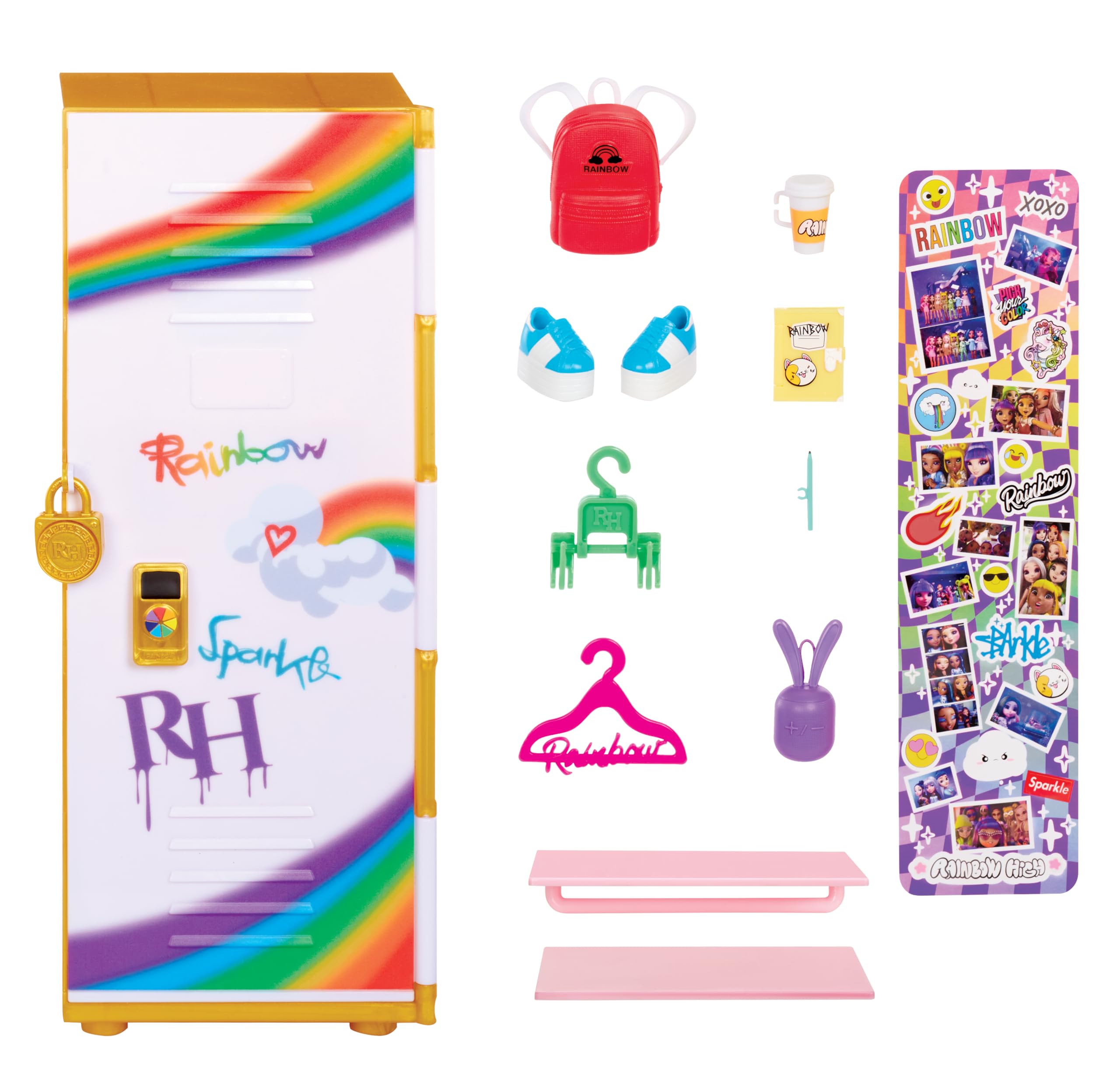 Foto 3 pulgar | Set de Juego Locker Rainbow High con Accesorios - Venta Internacional