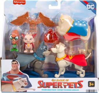 Foto 6 | Set de Figuras de Juguete Fisher-Price DC League of SuperPets - Venta Internacional