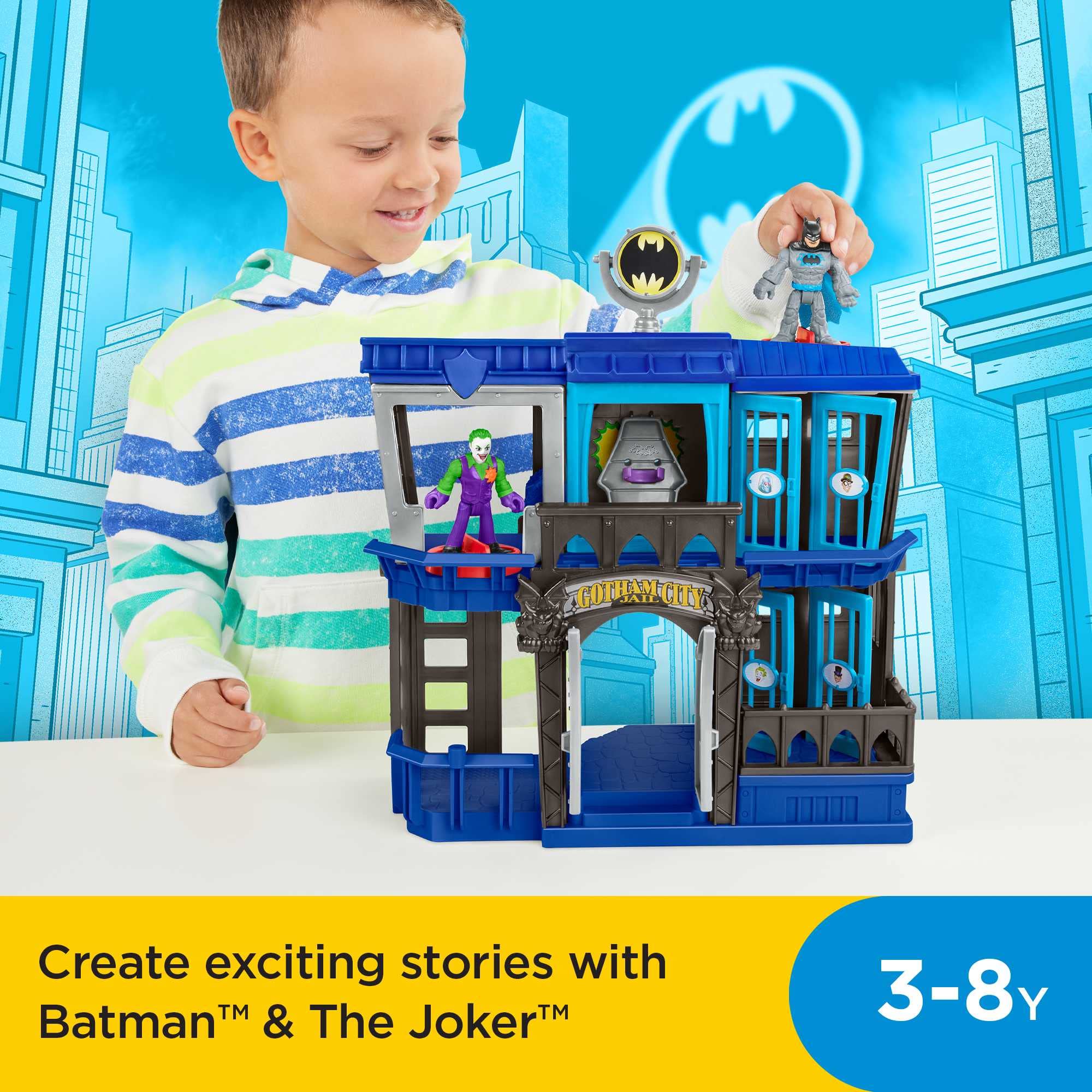 Foto 3 pulgar | Playset Fisher-Price Imaginext DC Super Friends Batman Jail - Venta Internacional