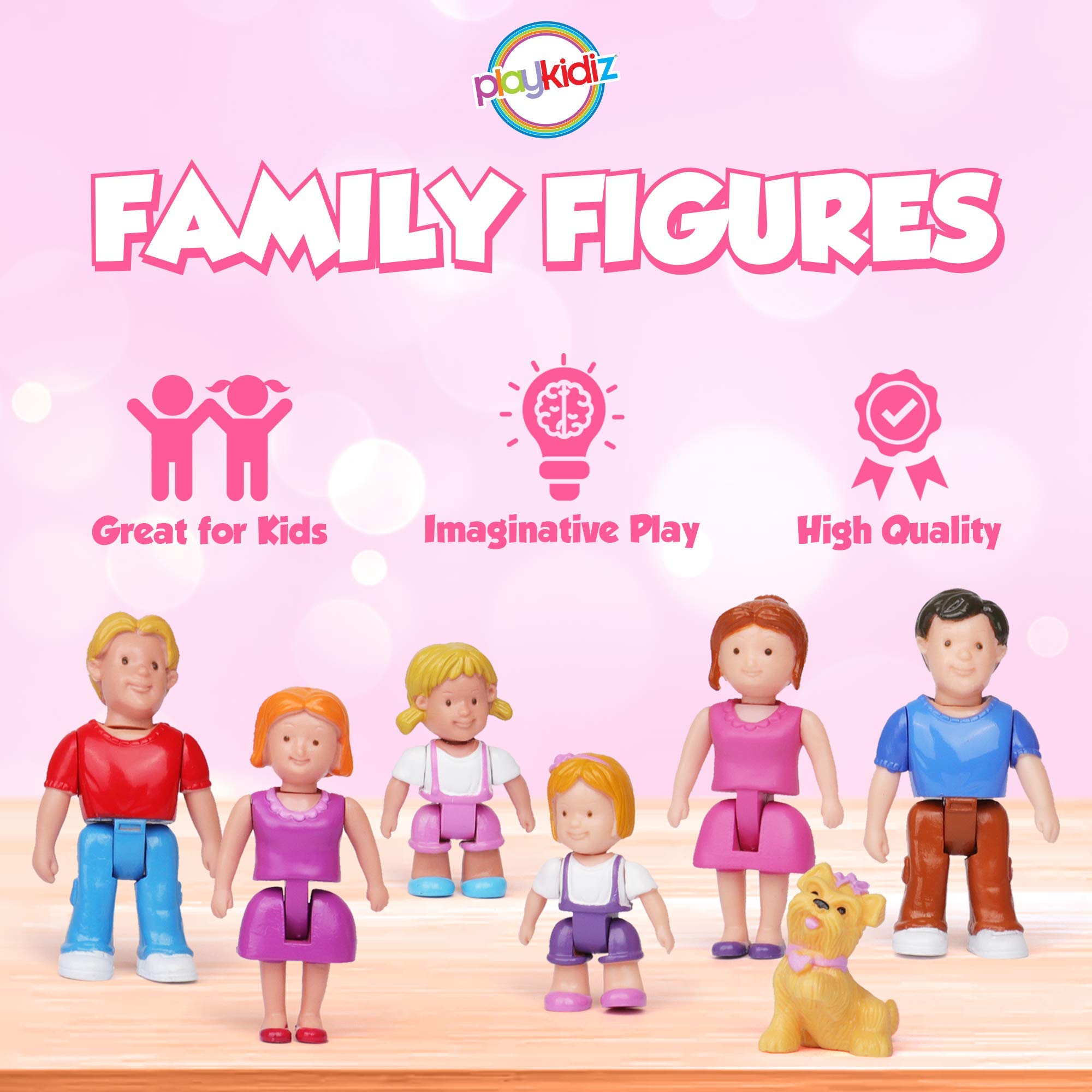 Foto 3 pulgar | Juego de 7 Figuras Familiares Playkidz- Venta Internacional