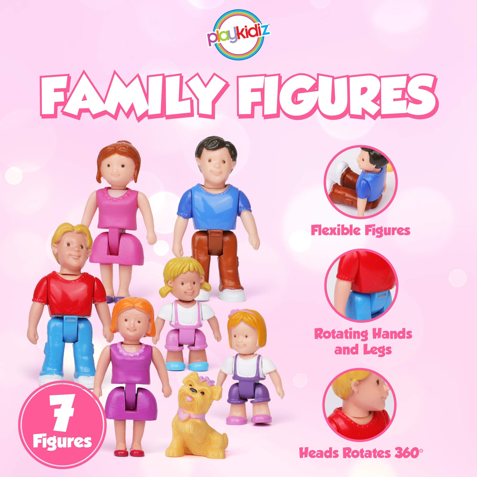 Foto 4 pulgar | Juego de 7 Figuras Familiares Playkidz- Venta Internacional