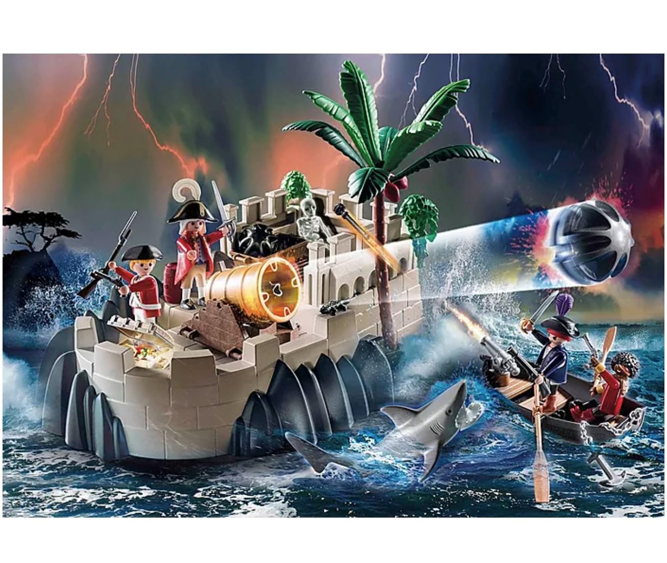 Foto 3 pulgar | Set de Juego Playmobil Redcoat Bastion 70413 Pirates con 101 Piezas - Venta Internacional