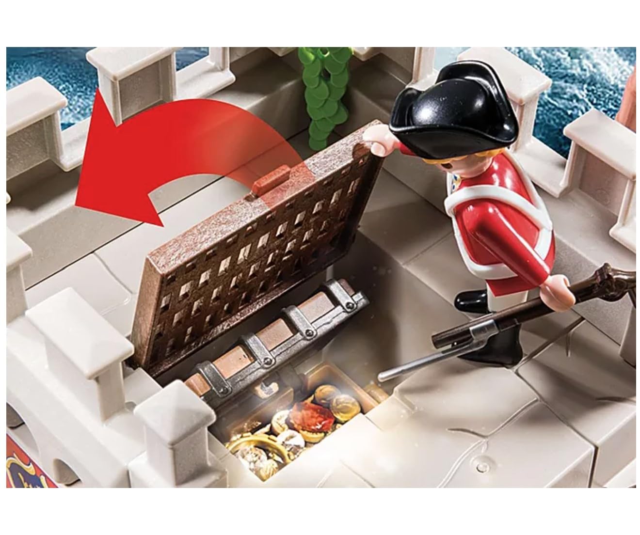 Foto 3 | Set de Juego Playmobil Redcoat Bastion 70413 Pirates con 101 Piezas - Venta Internacional