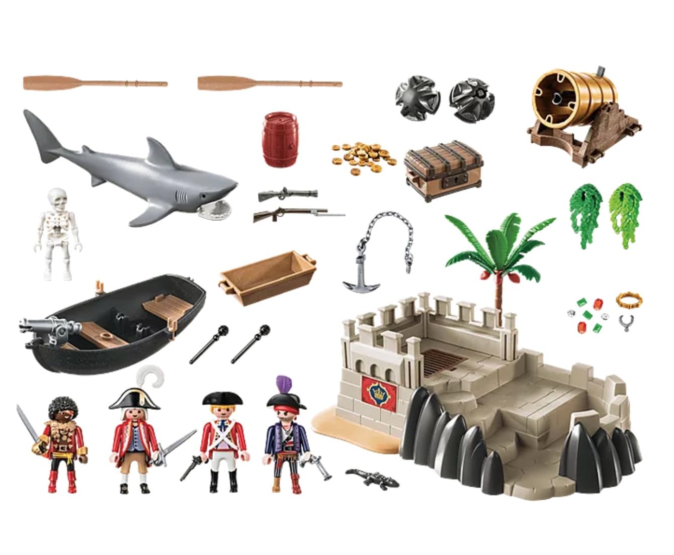 Foto 5 pulgar | Set de Juego Playmobil Redcoat Bastion 70413 Pirates con 101 Piezas - Venta Internacional