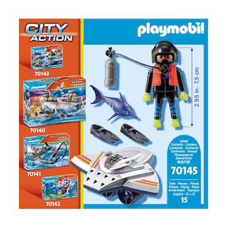 Foto 3 | Set de Juego Casco de Buceo Playmobil Scooter con Tanque de Oxígeno - Venta Internacional