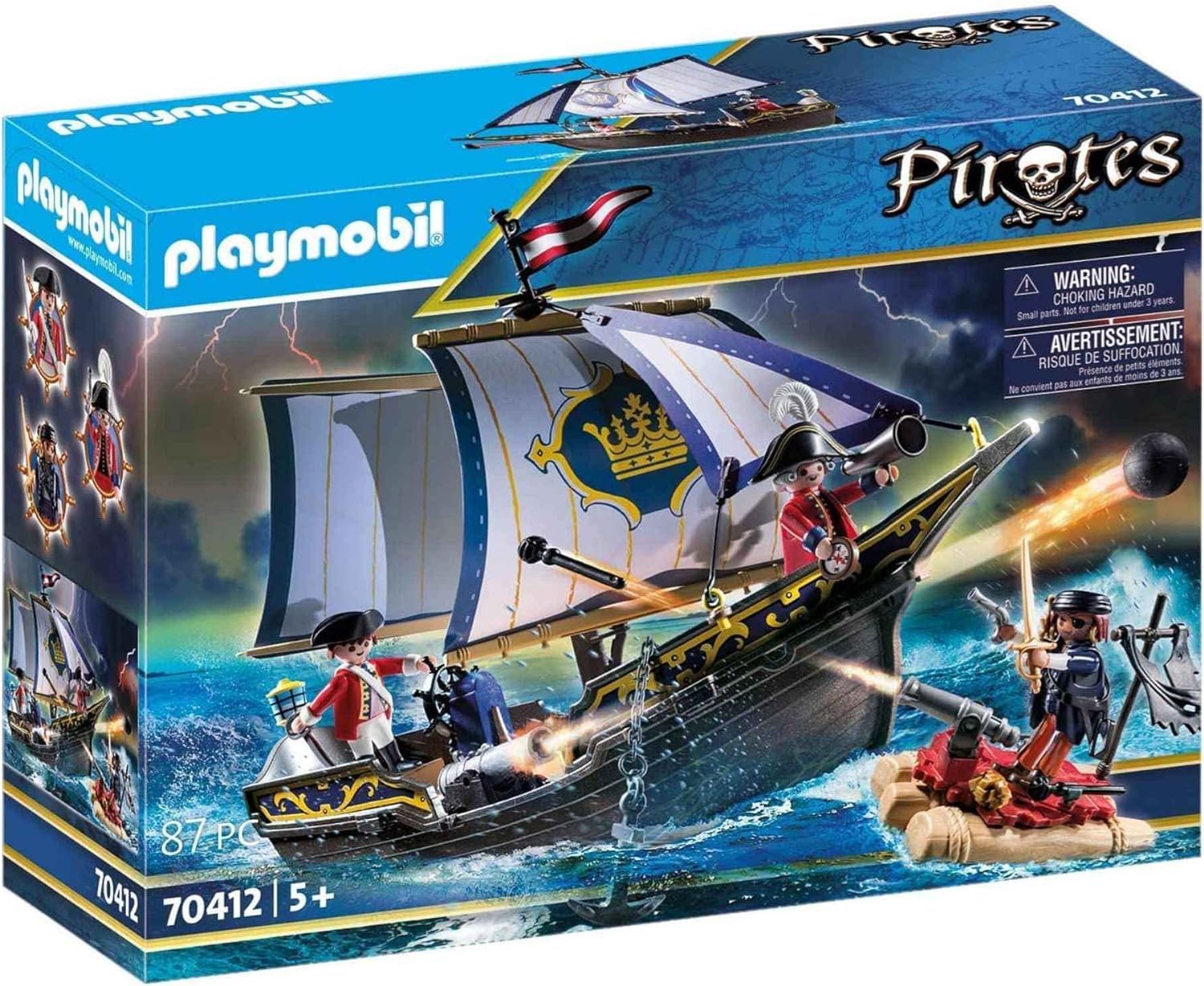 Set de Juego Carabela Playmobil Redcoat de Juguete con Marineros Piratas y Accesorios - Venta Internacional
