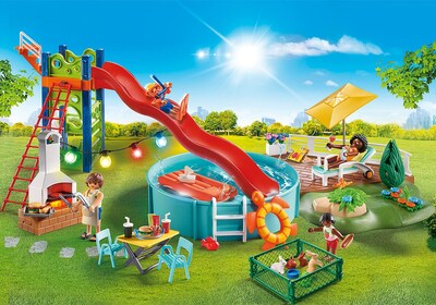 Foto 2 | Set de Fiesta Playmobil en La Piscina - Venta Internacional